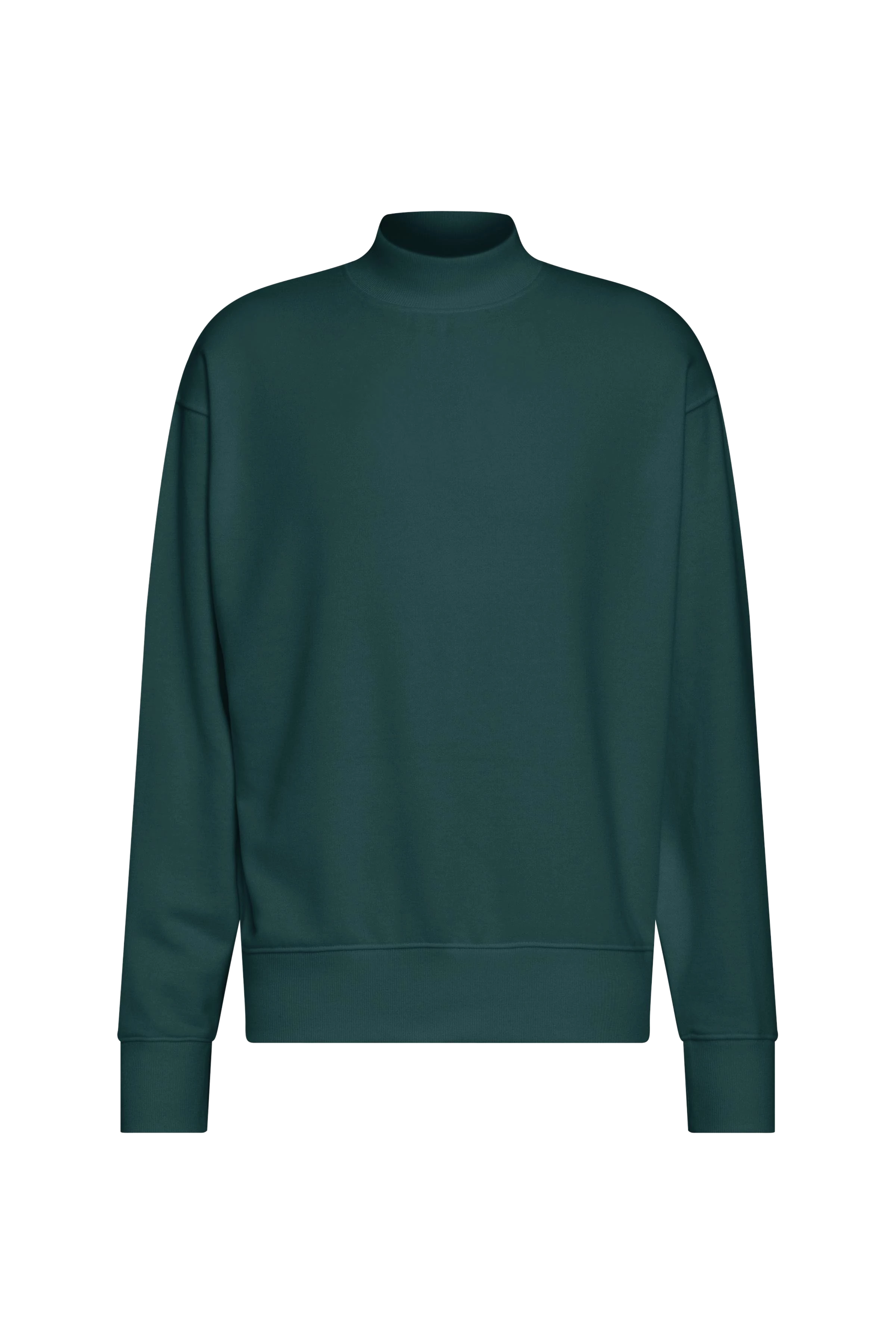 OLIAS - Sweatshirt in French Terry - Herren - grün - Freisteller Frontansicht