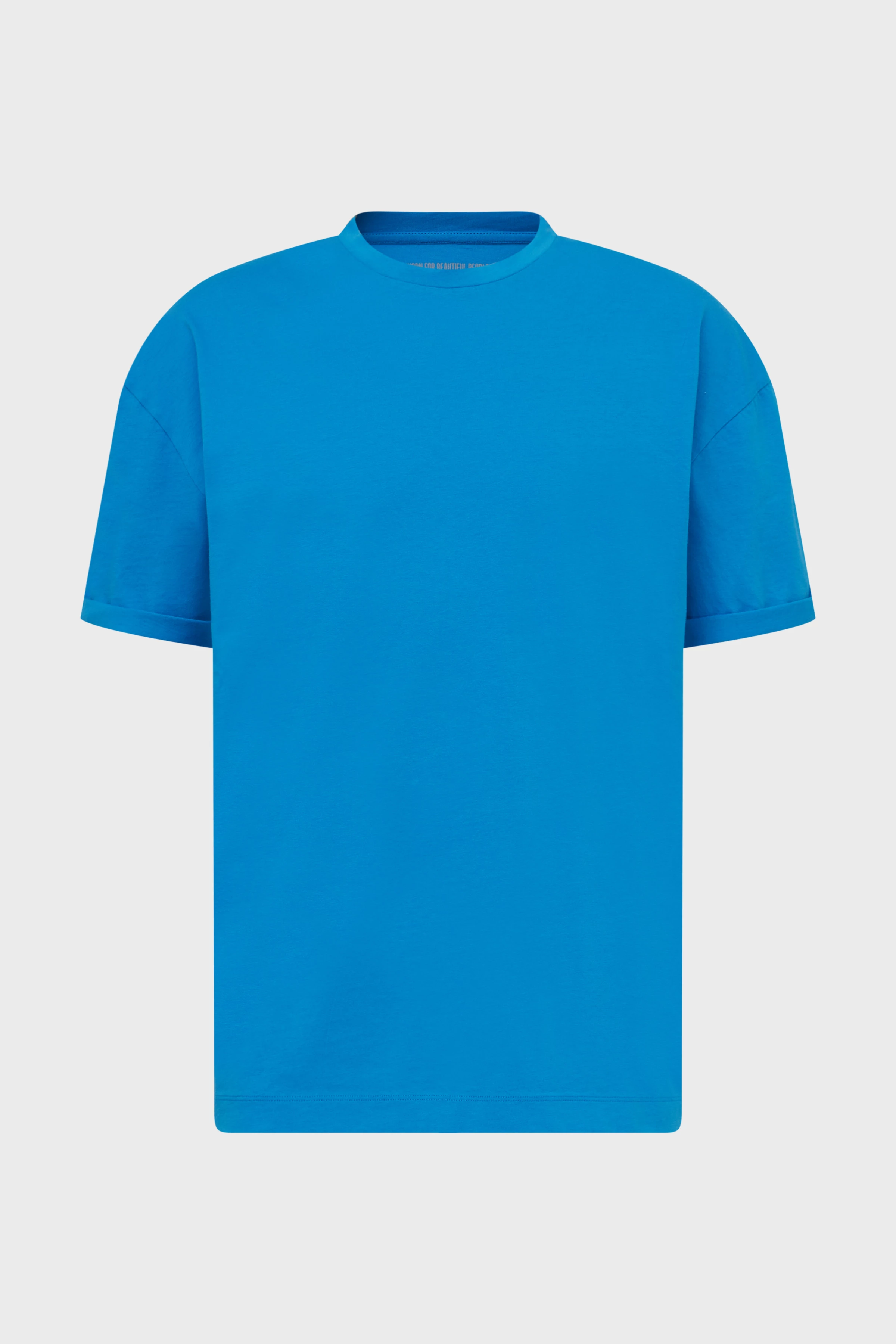 THILO - relaxed fit cotton t-shirt - men - blue - Freisteller Frontansicht