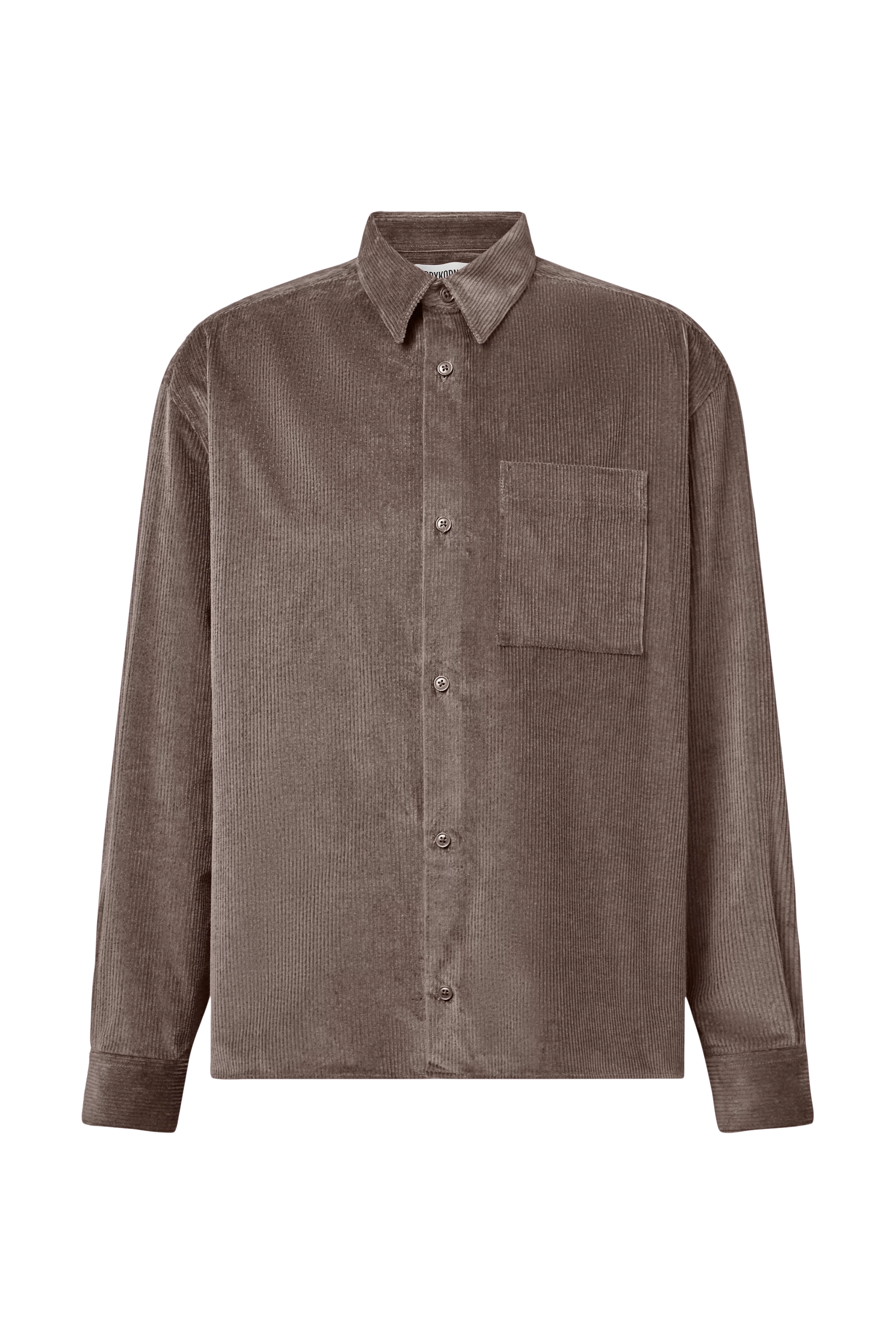BAUNT - Regular Fit Hemd in Cord - Herren - braun - Freisteller Frontansicht