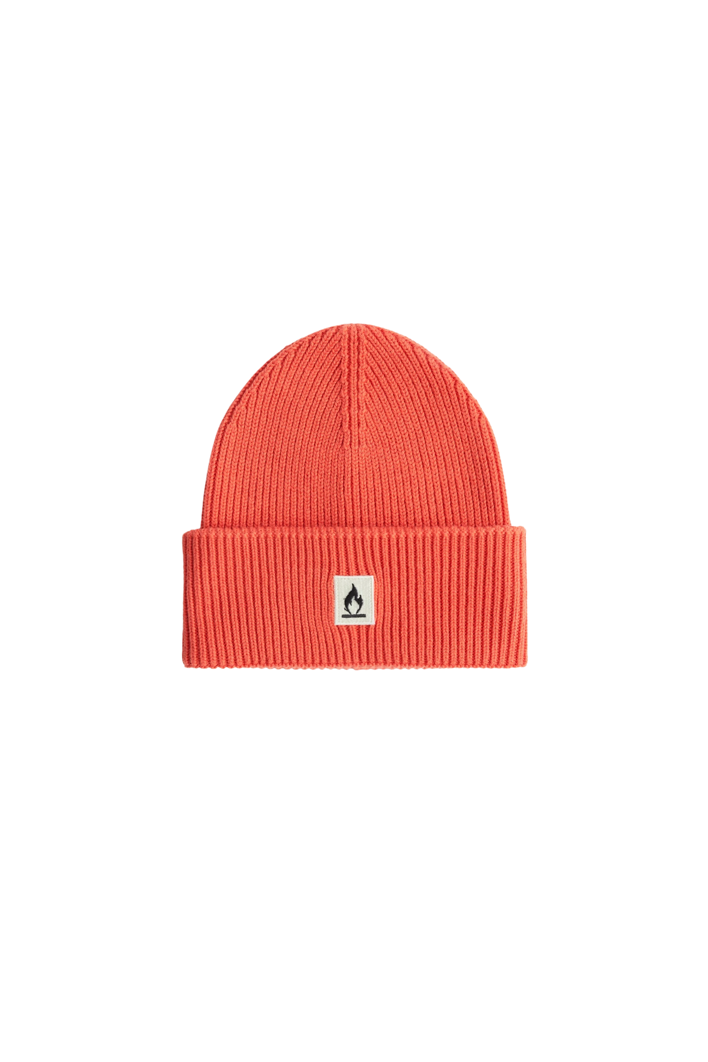 LOAH_2 - Beanie in Baumwoll-Mix - Unisex - orange - Freisteller Frontansicht