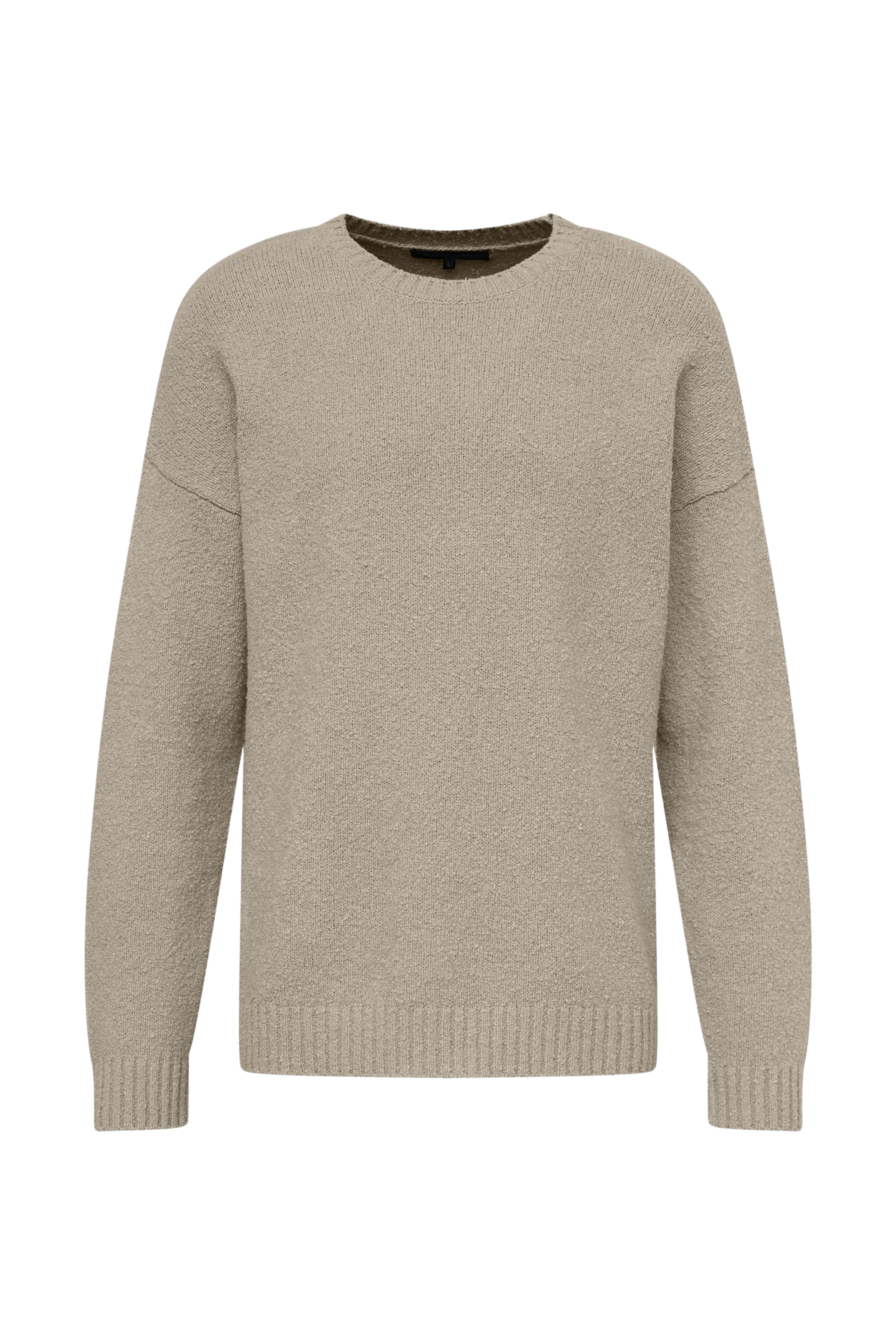 FREDDY - Oversized Pulli in Boucle-Optik - Herren - braun - Freisteller Frontansicht