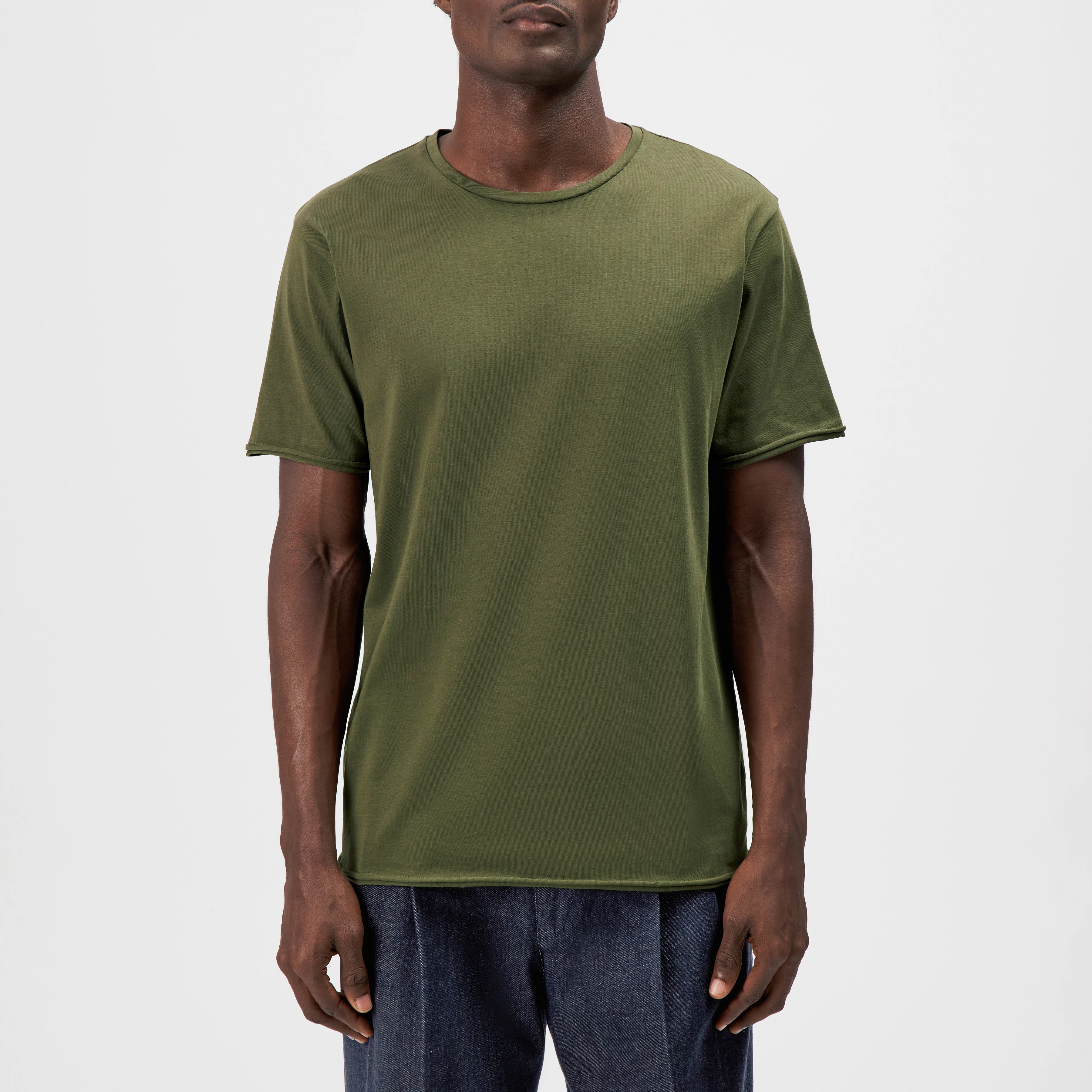 KENDRICK_2 - T-shirt in pure cotton - men - green - Frontansicht