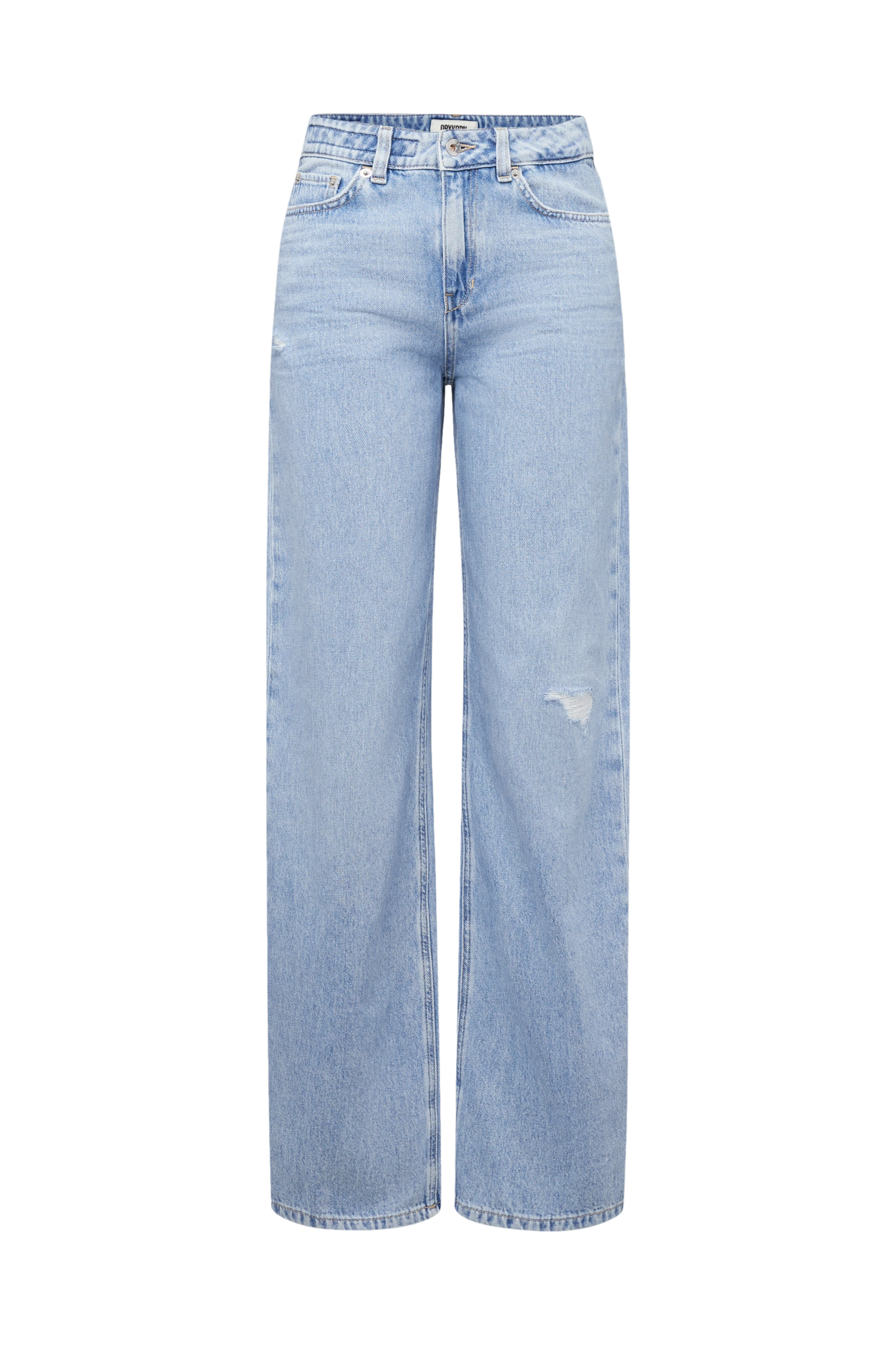 MEDLEY - Mid-rise jeans in mid-blue denim - women - blue - Freisteller Frontansicht