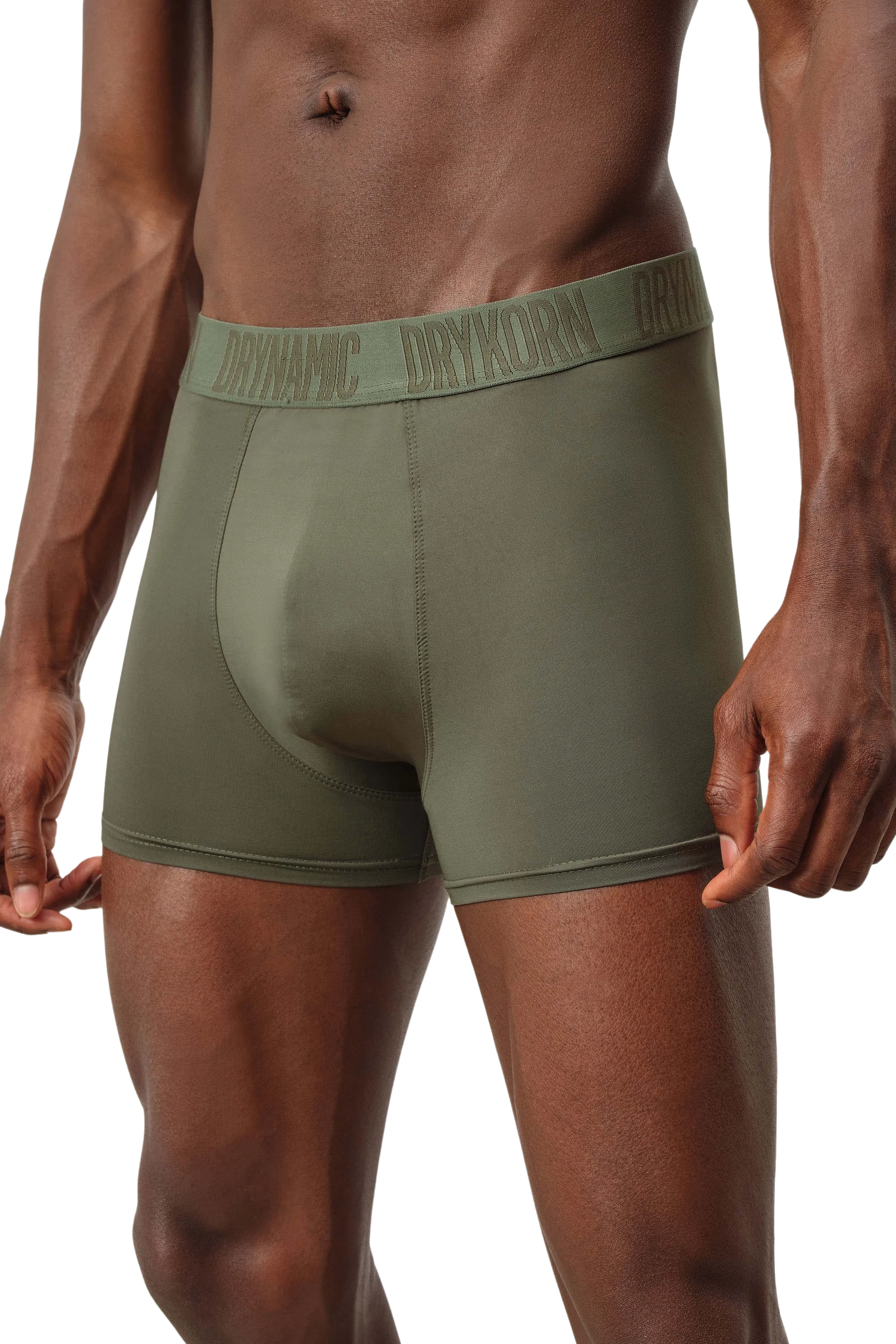 CLIND_2 - 2er-Pack DRYNAMIC Boxershorts - Herren - grün - Seitenansicht