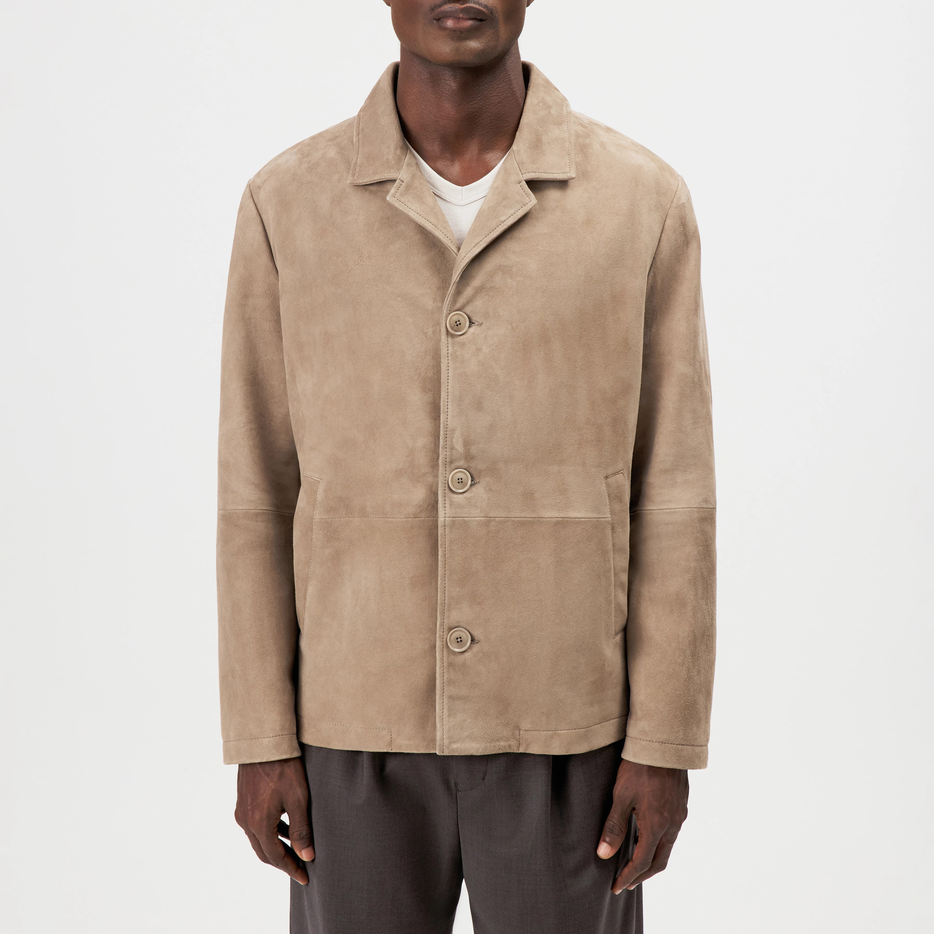 Men leather jacket TOMA in brown from DRYKORN