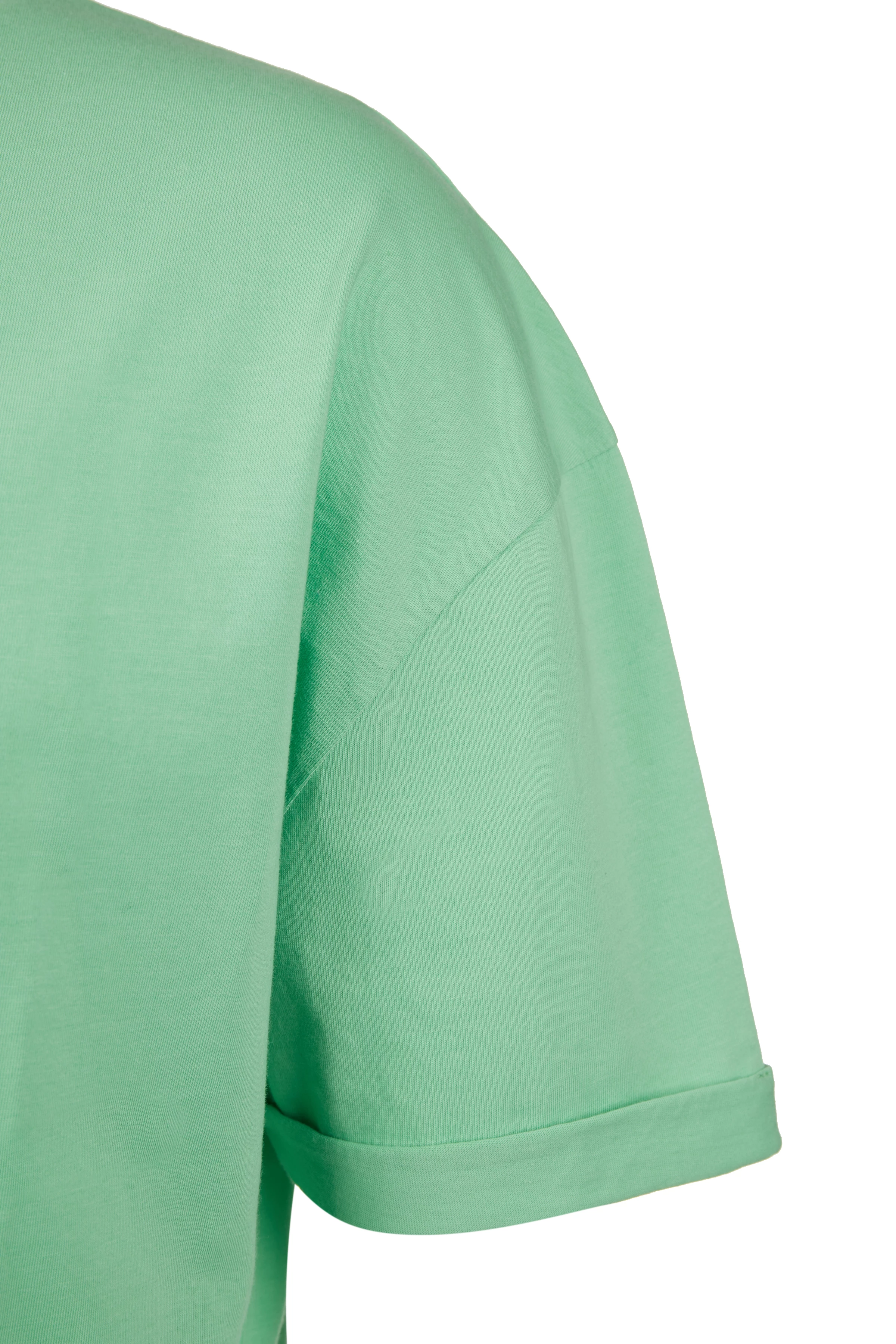 THILO - T-shirt in pure cotton - men - green - Freisteller Detailansicht