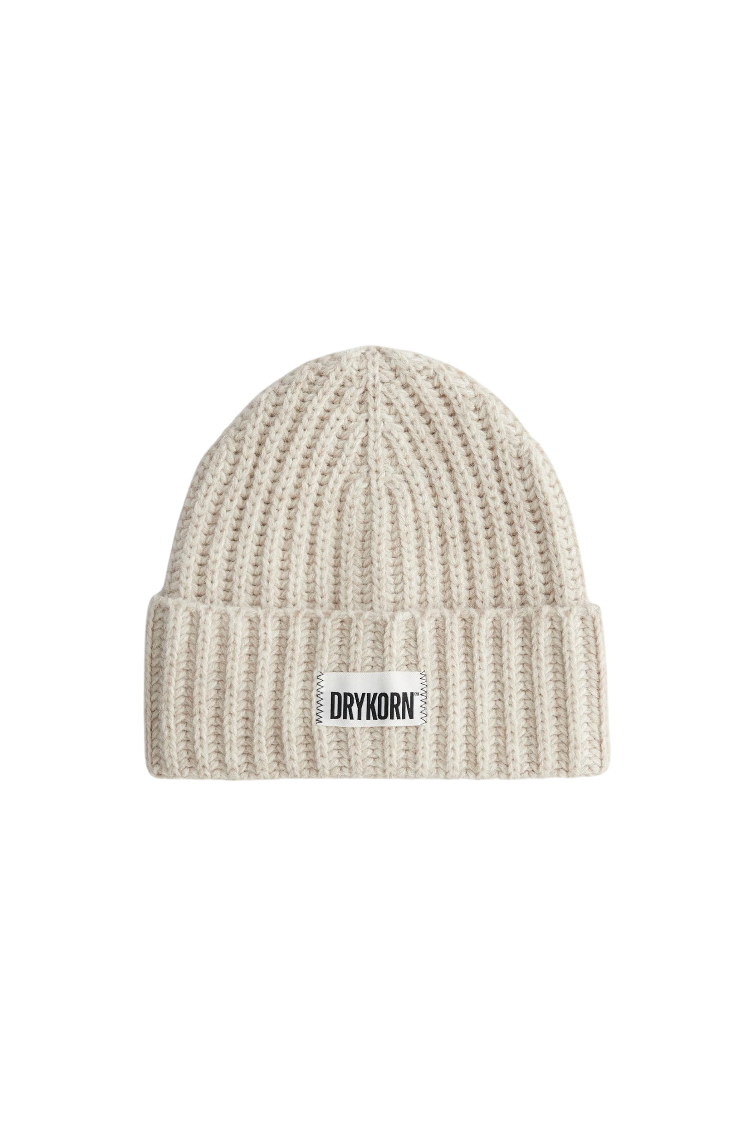 EANI - Beanie in Woll-Alpakamix - Unisex - beige - Freisteller Frontansicht