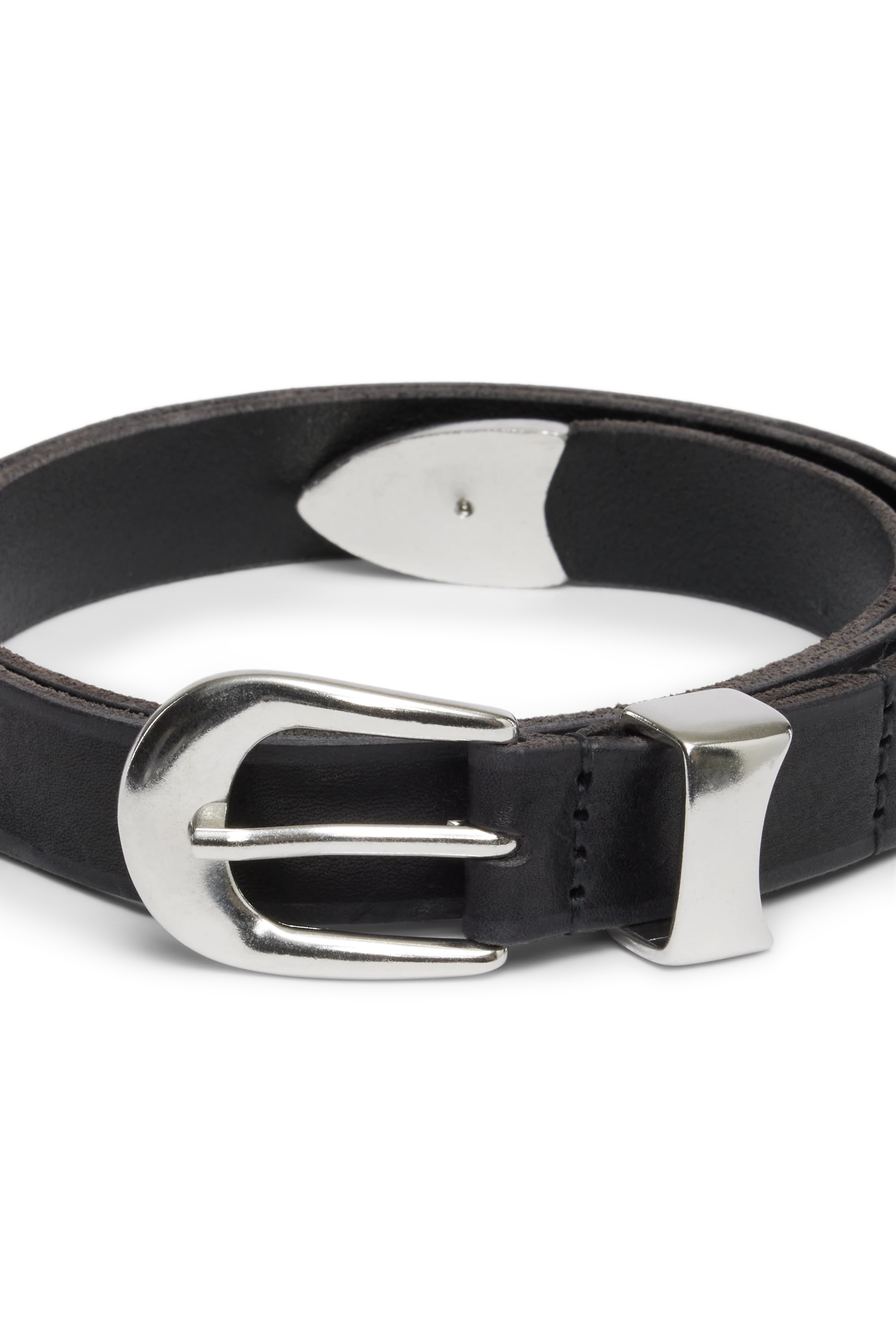 JOKO - Gürtel in Leder - Unisex - schwarz - Freisteller Detailansicht