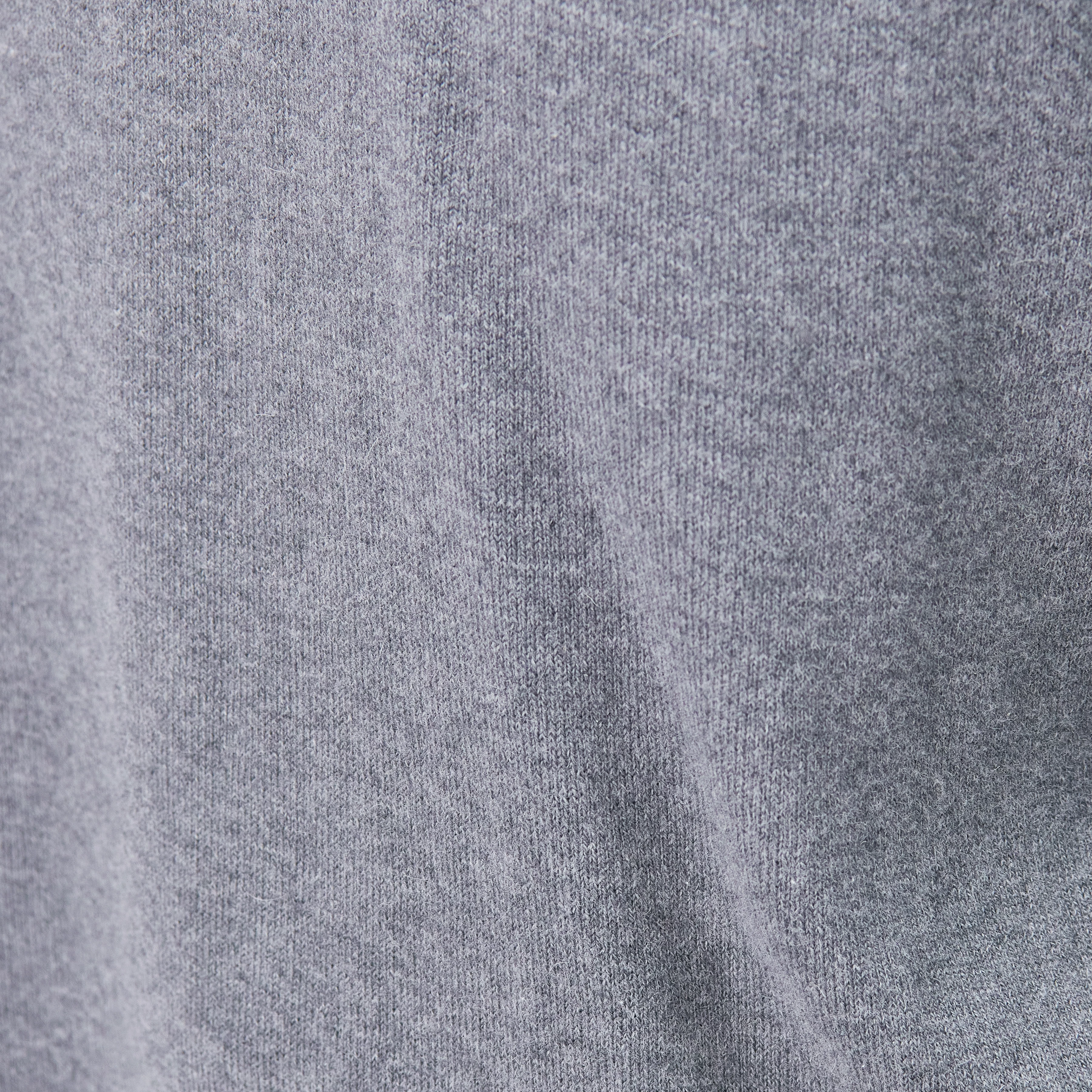 VALDRIK - Rundhals Pullover in boxy fit - Herren - grau - Materialbild (B2C)