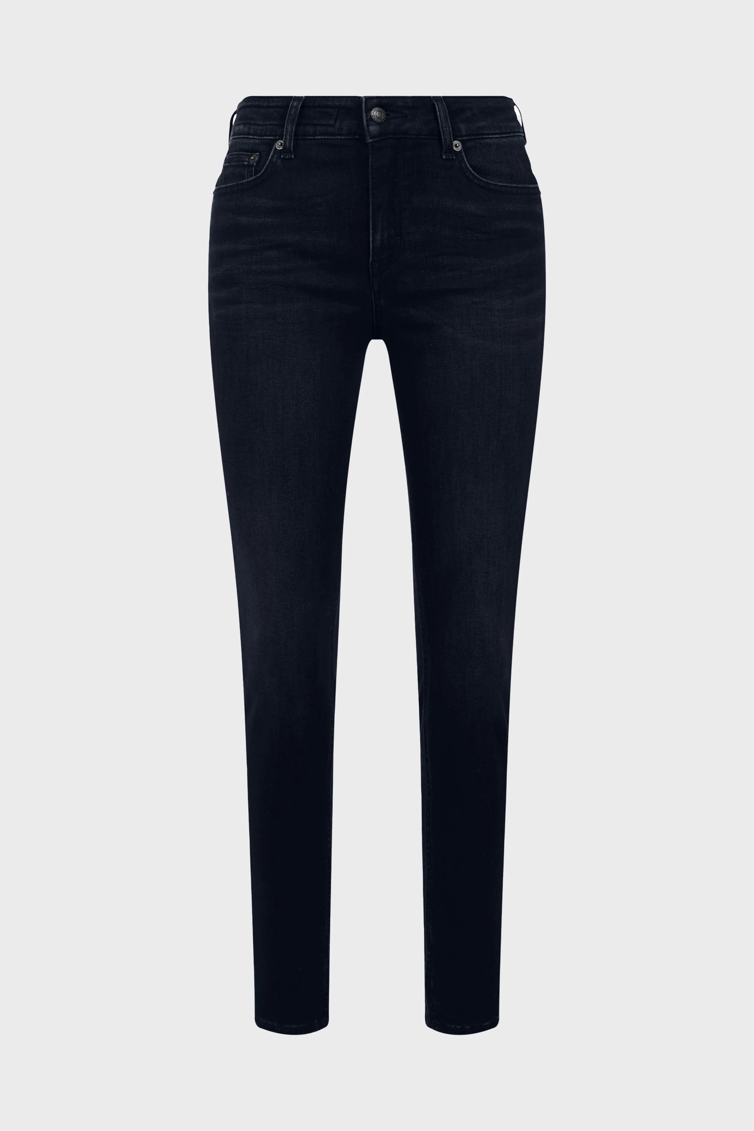 NEED - skinny jeans in black denim - women - Natural Aluminium - Freisteller Frontansicht