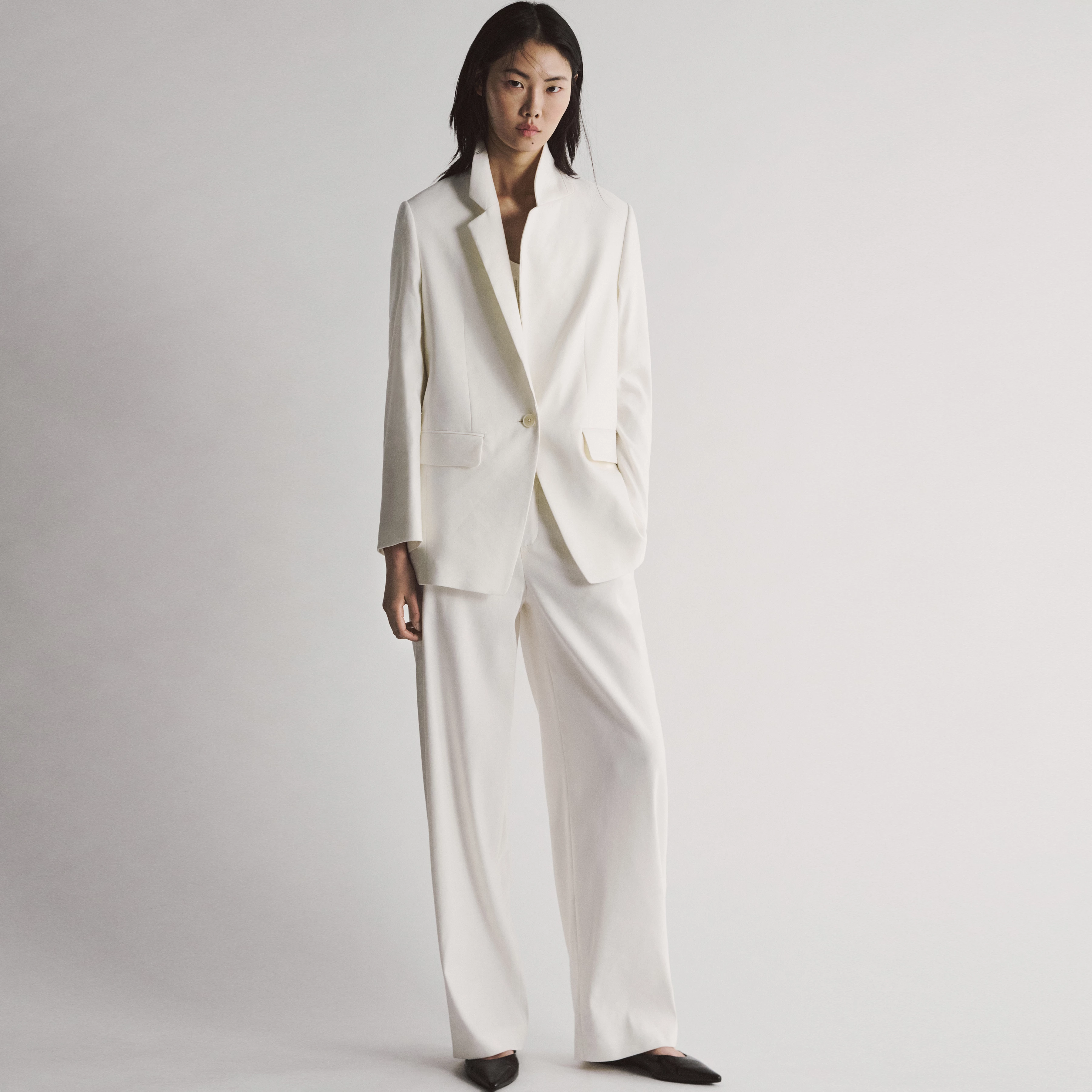 DUTIFUL - Weite Hose in Leinen-Mix - Damen - off white