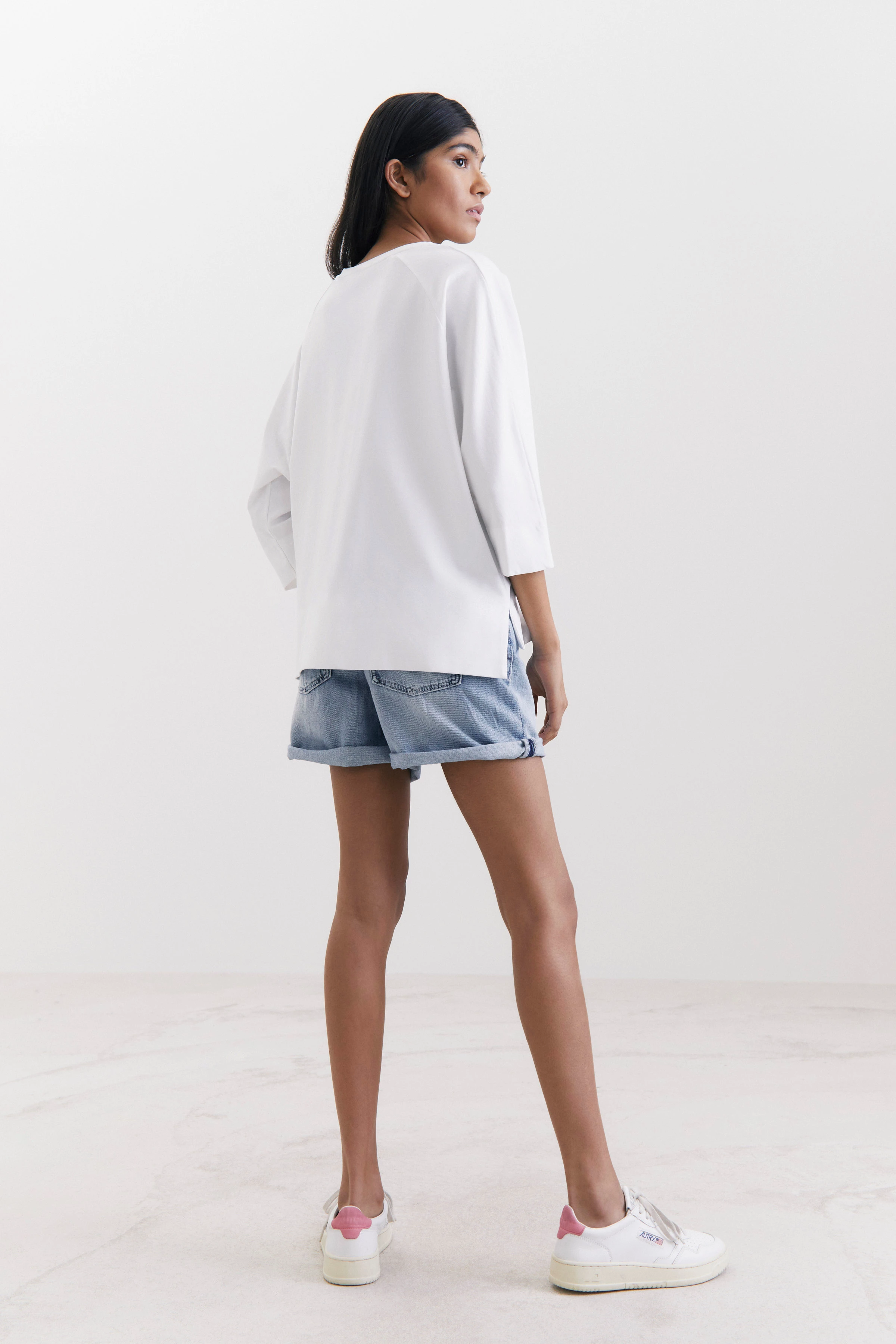 LENILIA - cleanes, lässiges Shirt - Damen - weiß - Rückansicht