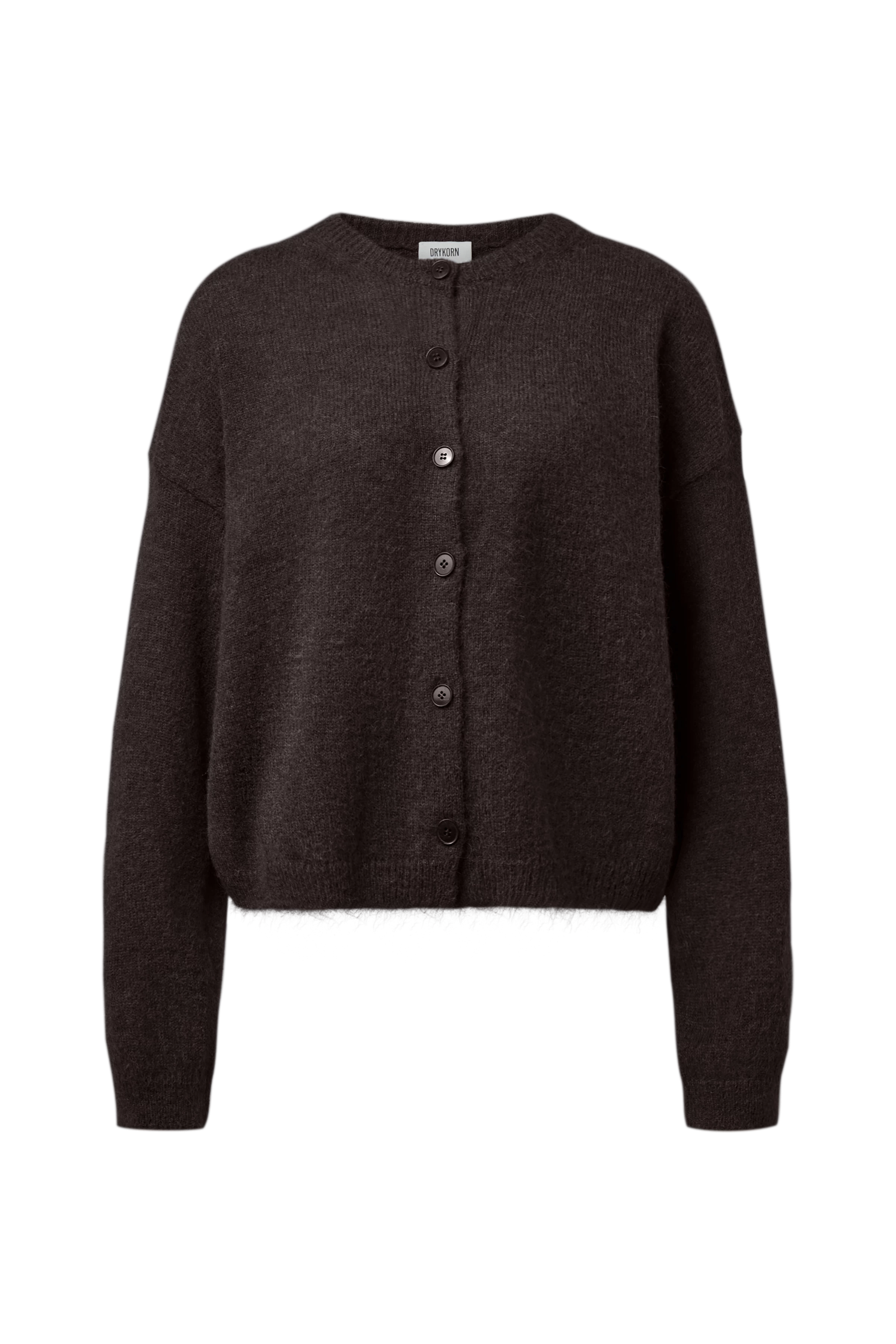 MARWENI - Oversized alpaca-blend cardigan - women - brown - Freisteller Frontansicht