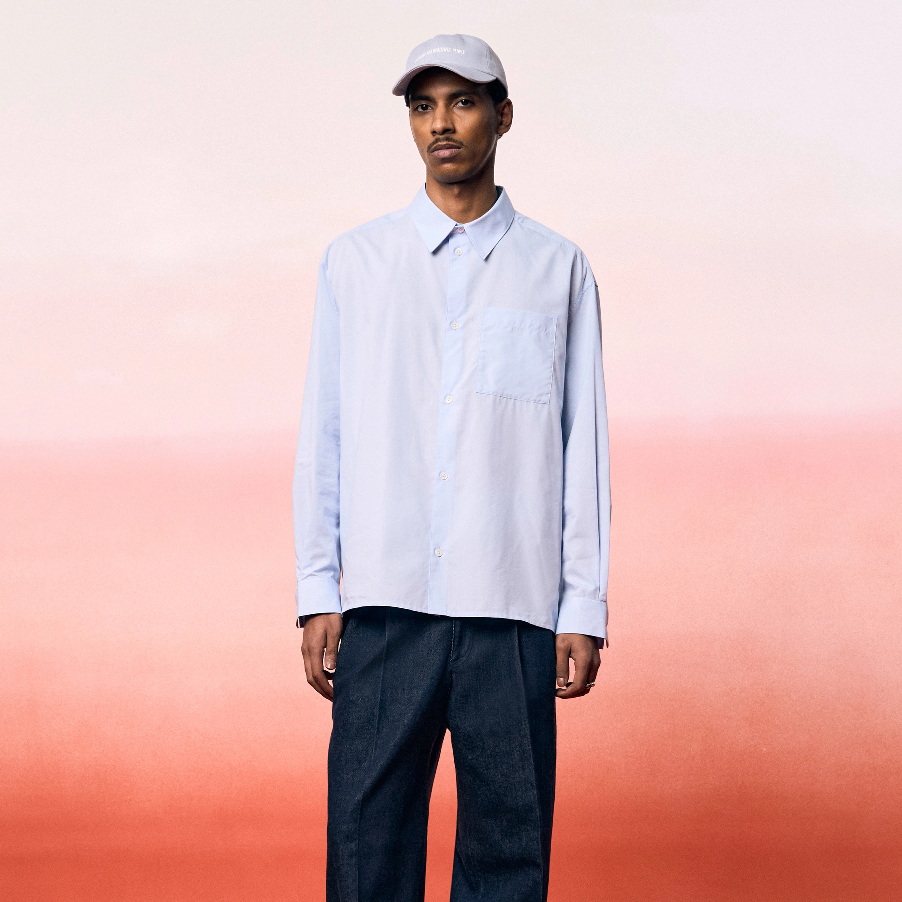 JESPER - Cap in cotton - unisex - blue
