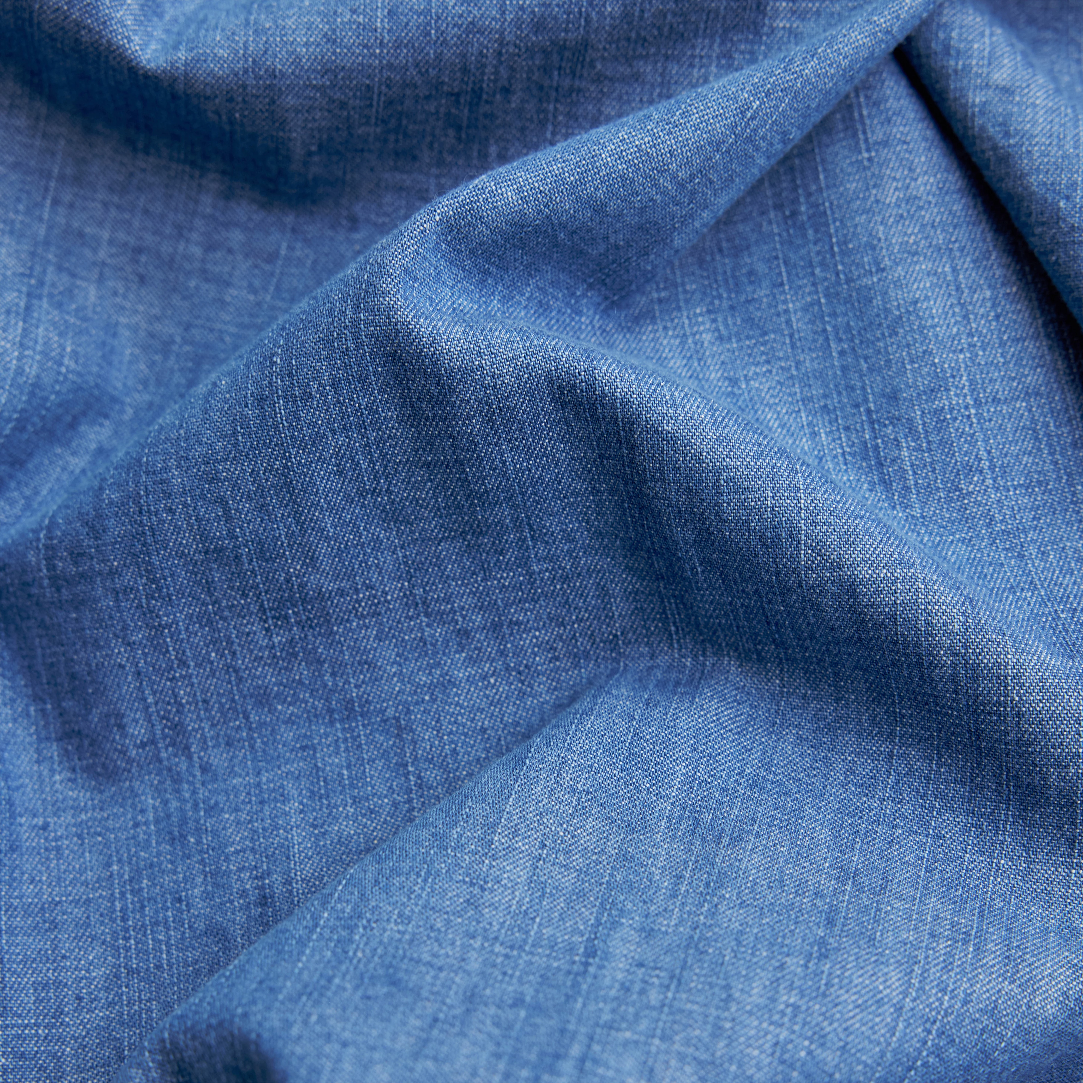 MOYALA - Bluse in Blue-Denim - Damen - blau - Materialbild (B2C)