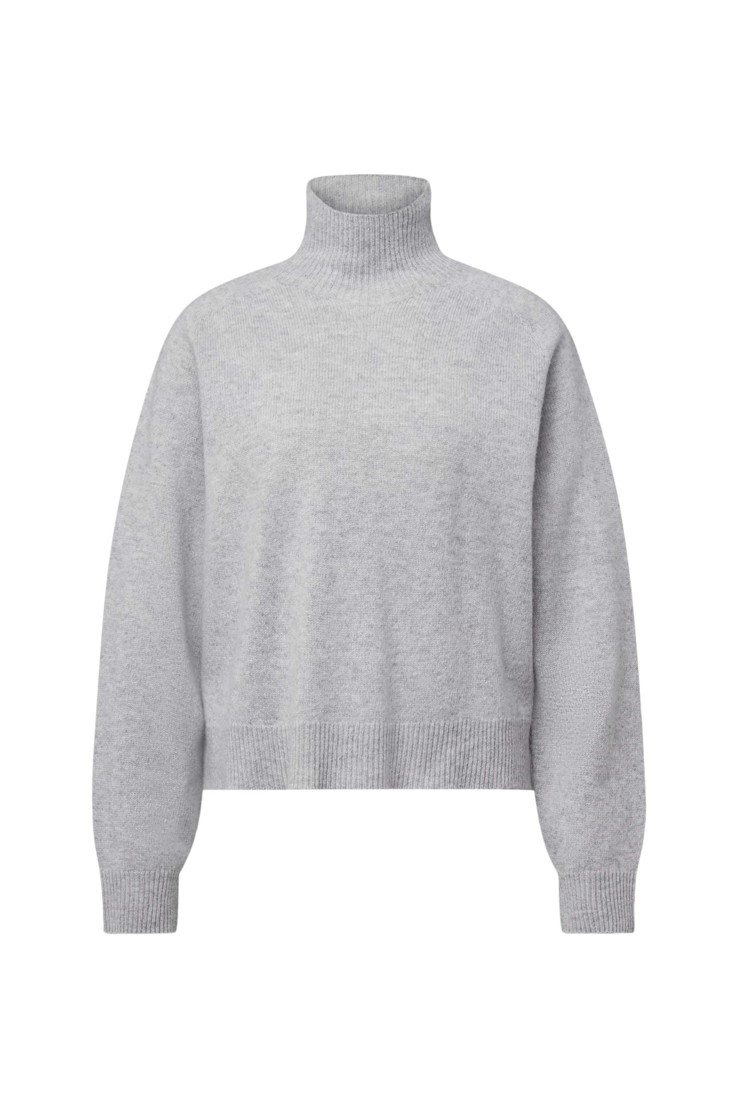 LYZIMA - Turtleneck jumper in virgin wool - women - grey - Freisteller Frontansicht