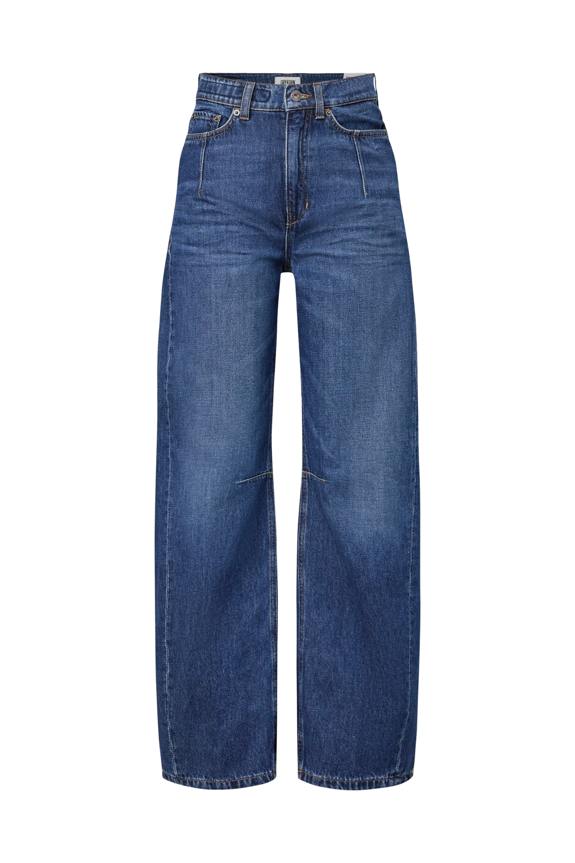 LIABLE - Relaxed fit trousers in soft denim - women - blue - Freisteller Frontansicht