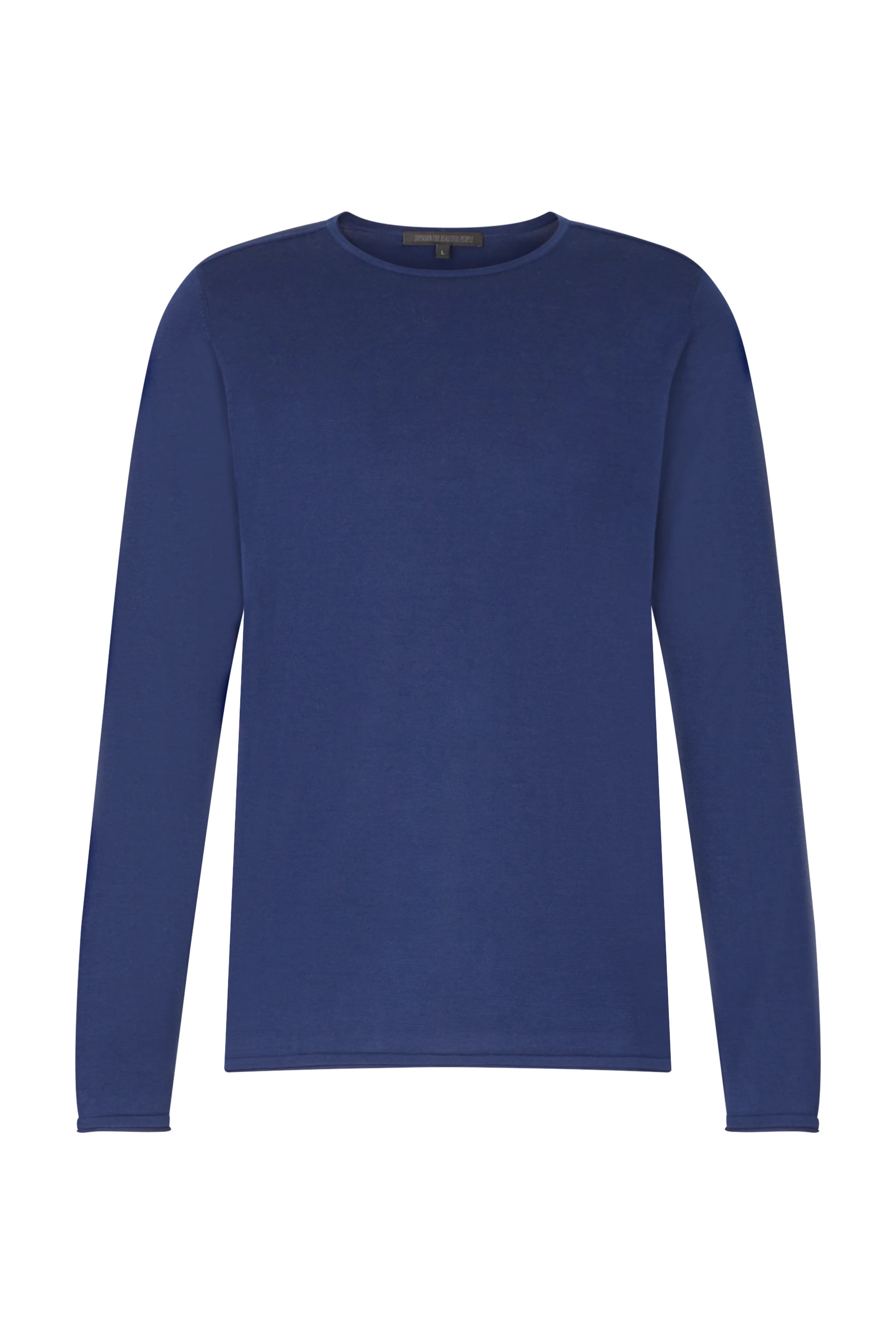 RIKONO - Strickpullover in Baumwolle - Herren - blau - Freisteller Frontansicht