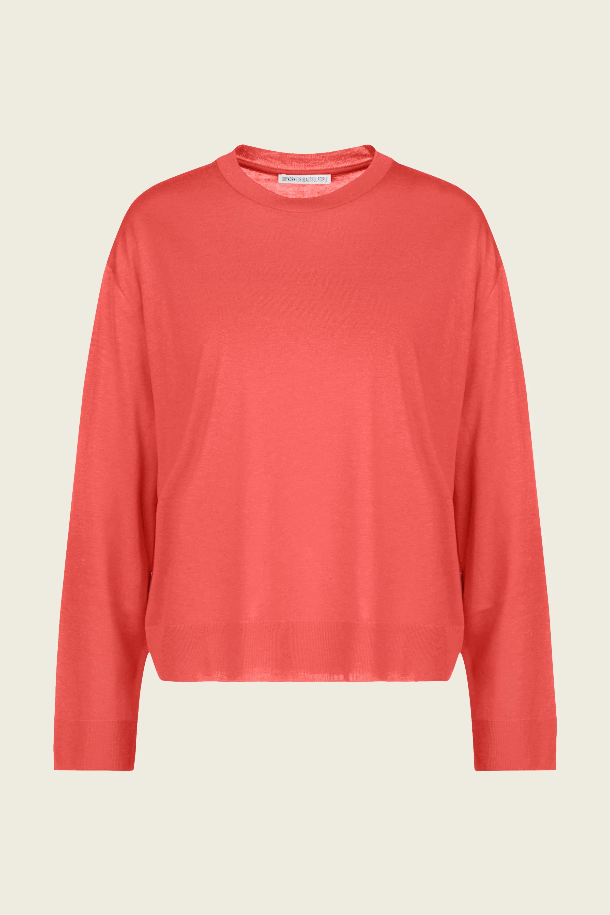 ILMARA - Longsleeve mit Rundhals - Damen - orange - Freisteller Frontansicht
