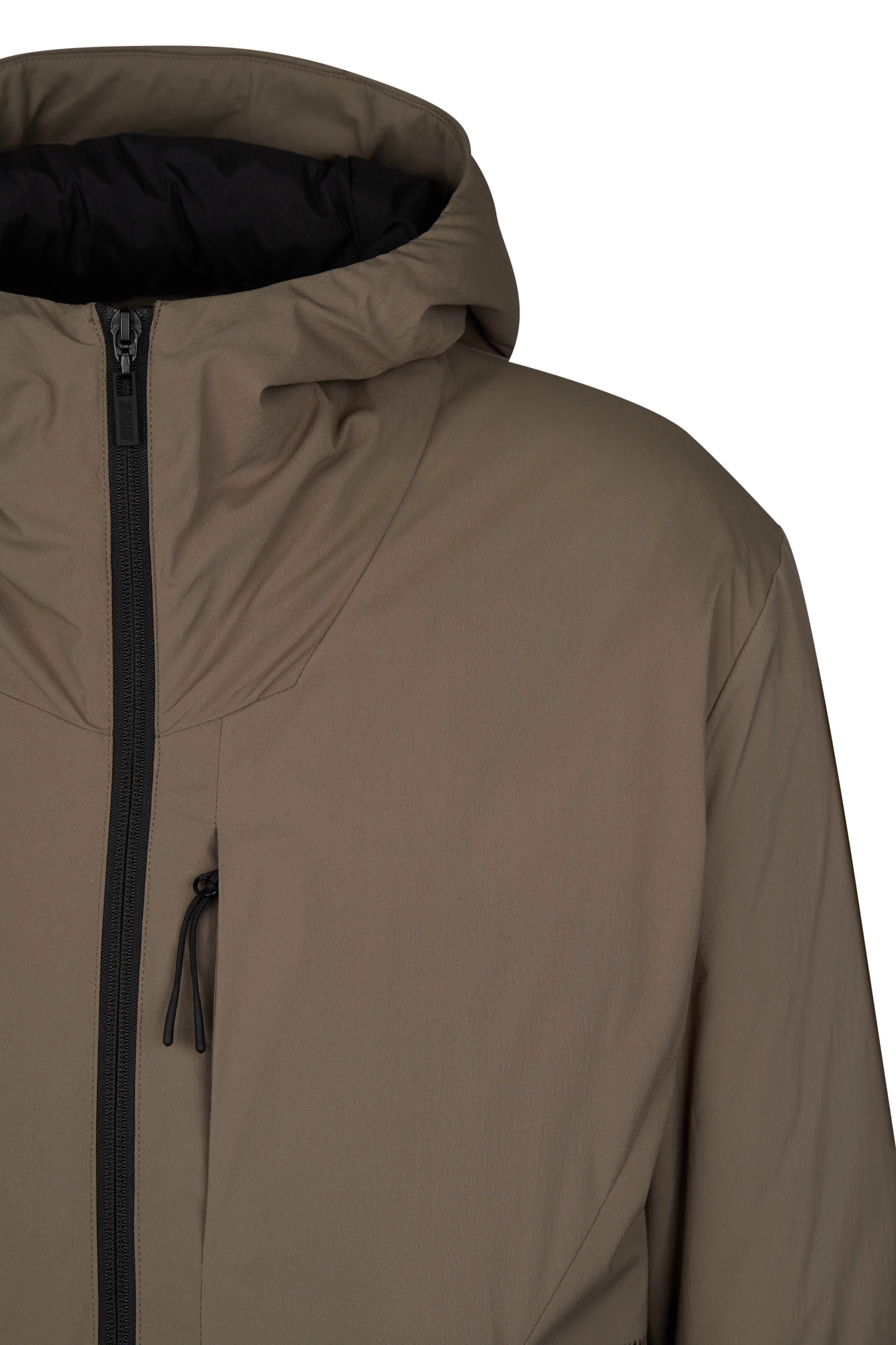 DENYO - lightweight Parka - Herren - braun - Freisteller Detailansicht