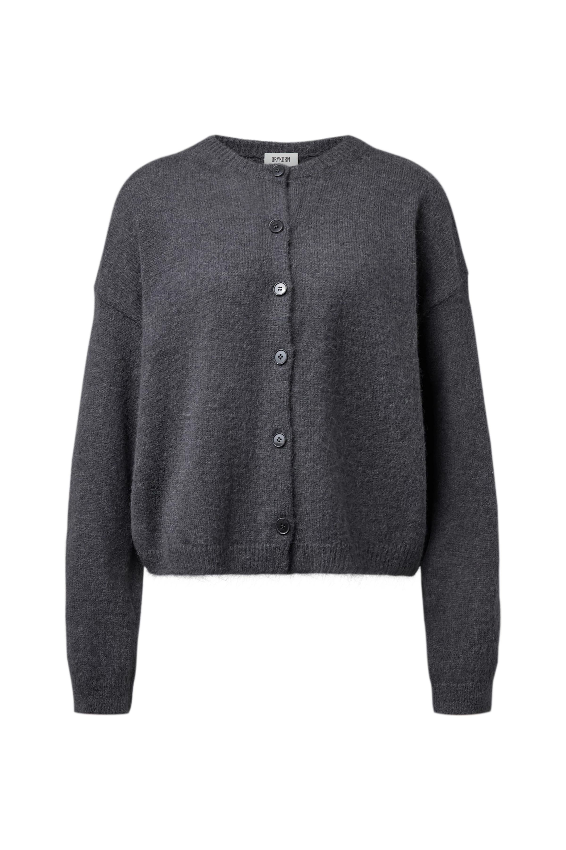 MARWENI - Oversized alpaca-blend cardigan - women - grey - Freisteller Frontansicht