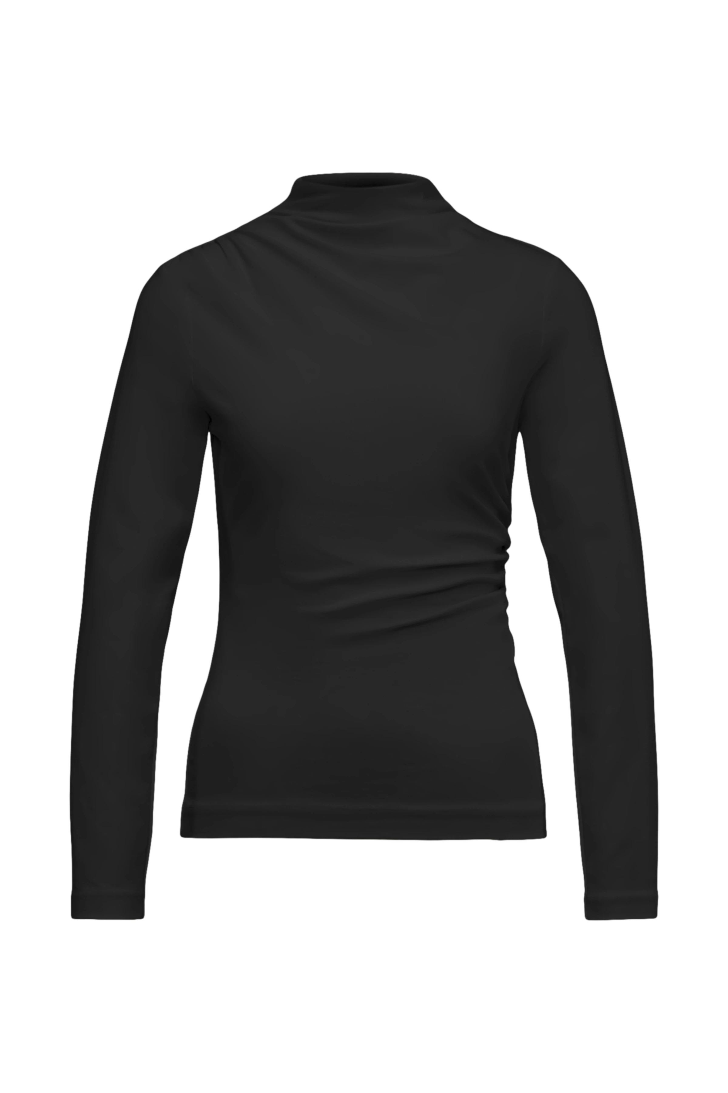 TIRY - Longsleeve in Lyocell-Mix - Damen - schwarz - Freisteller Frontansicht