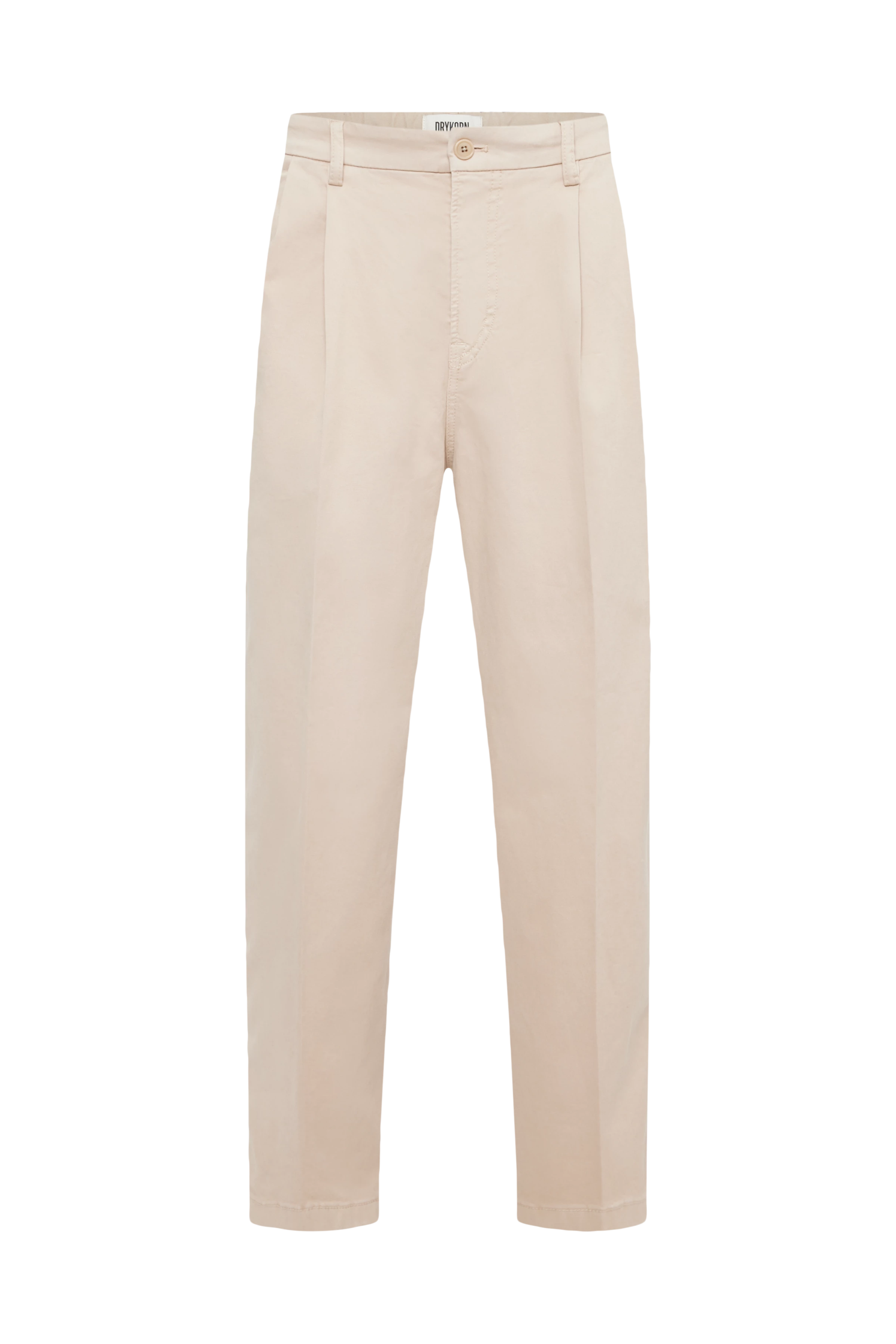 KARYKO - Chino in softer Baumwoll-Qualität - Herren - beige - Freisteller Frontansicht