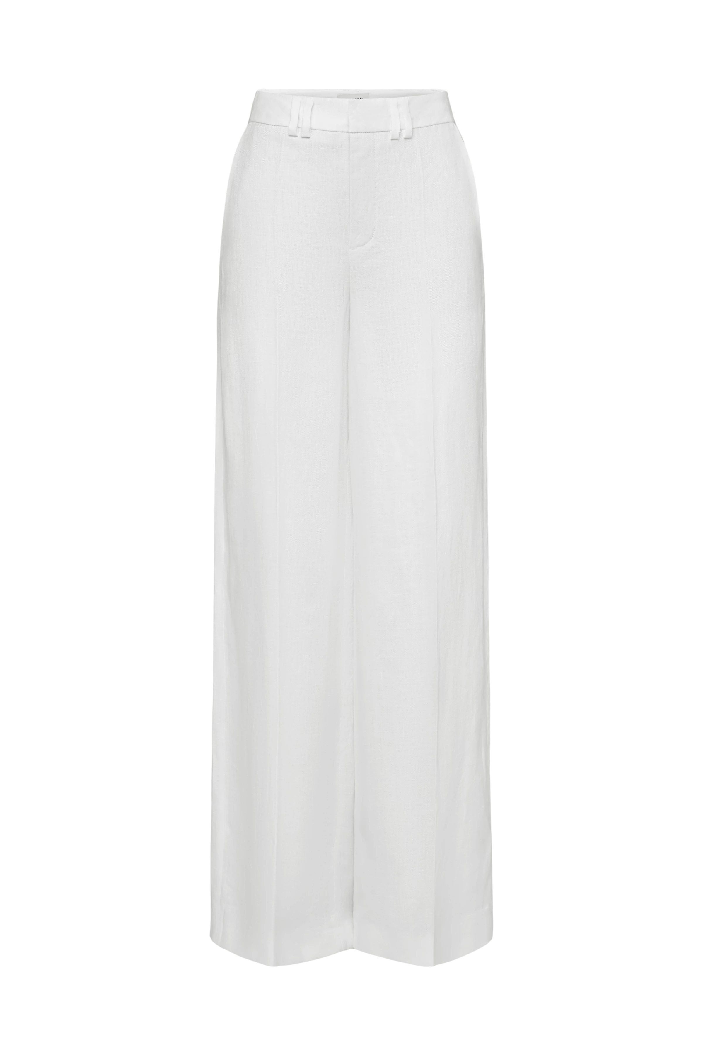 AQUITE - Linen Marlene trousers - women - off white - Freisteller Frontansicht