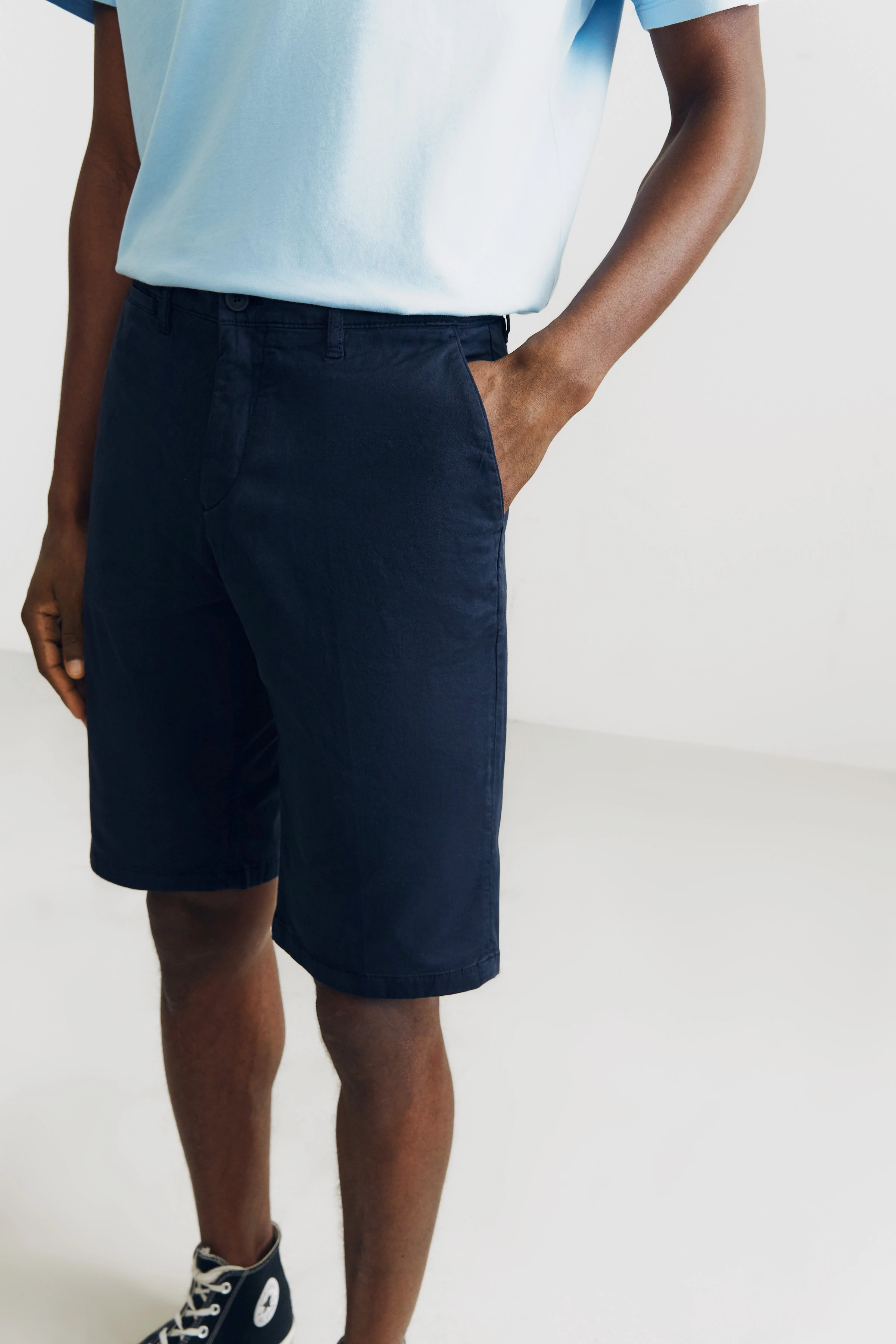 KRINK - Shorts aus Baumwoll-Twill - Herren - blau - Seitenansicht