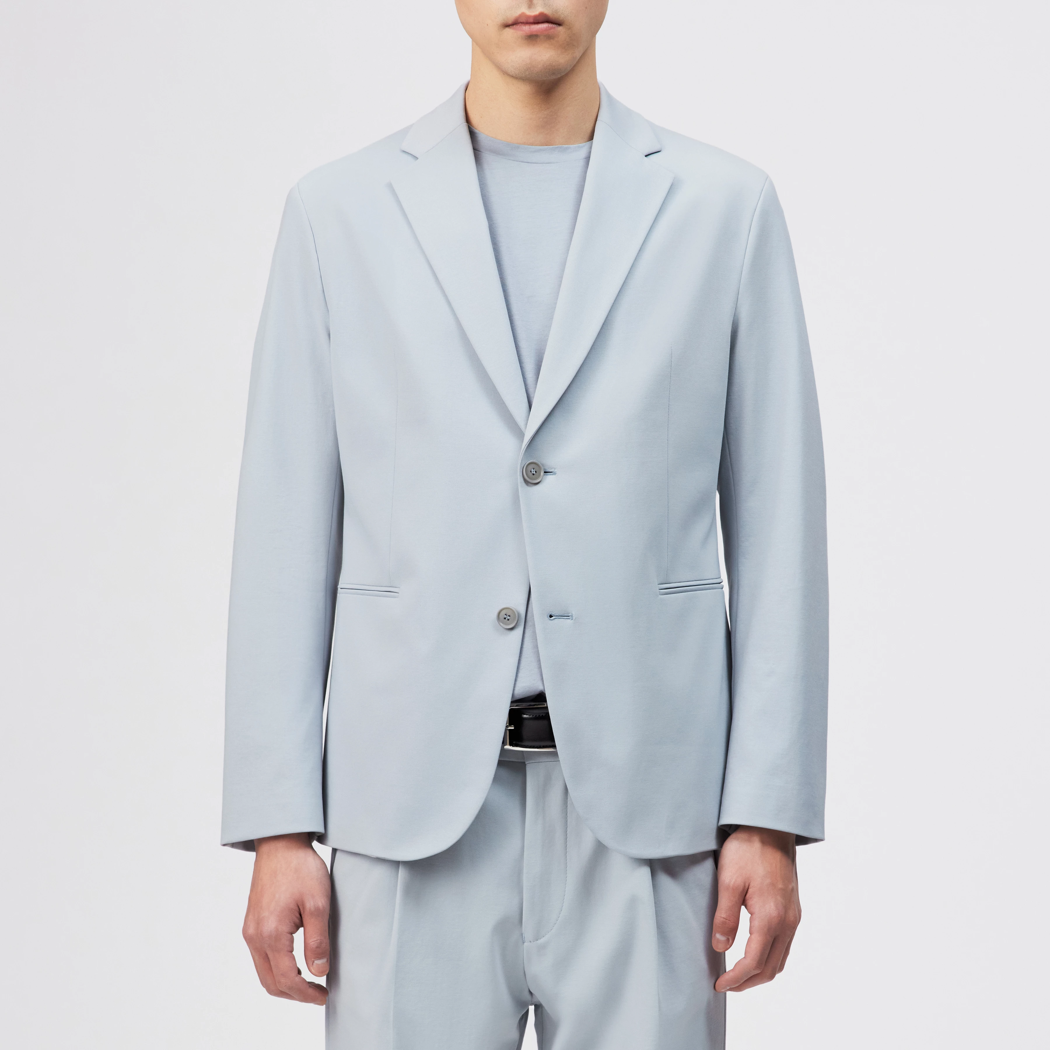 CATORY - Regular-fit colbert in katoenmix - heren - blauw - Frontansicht