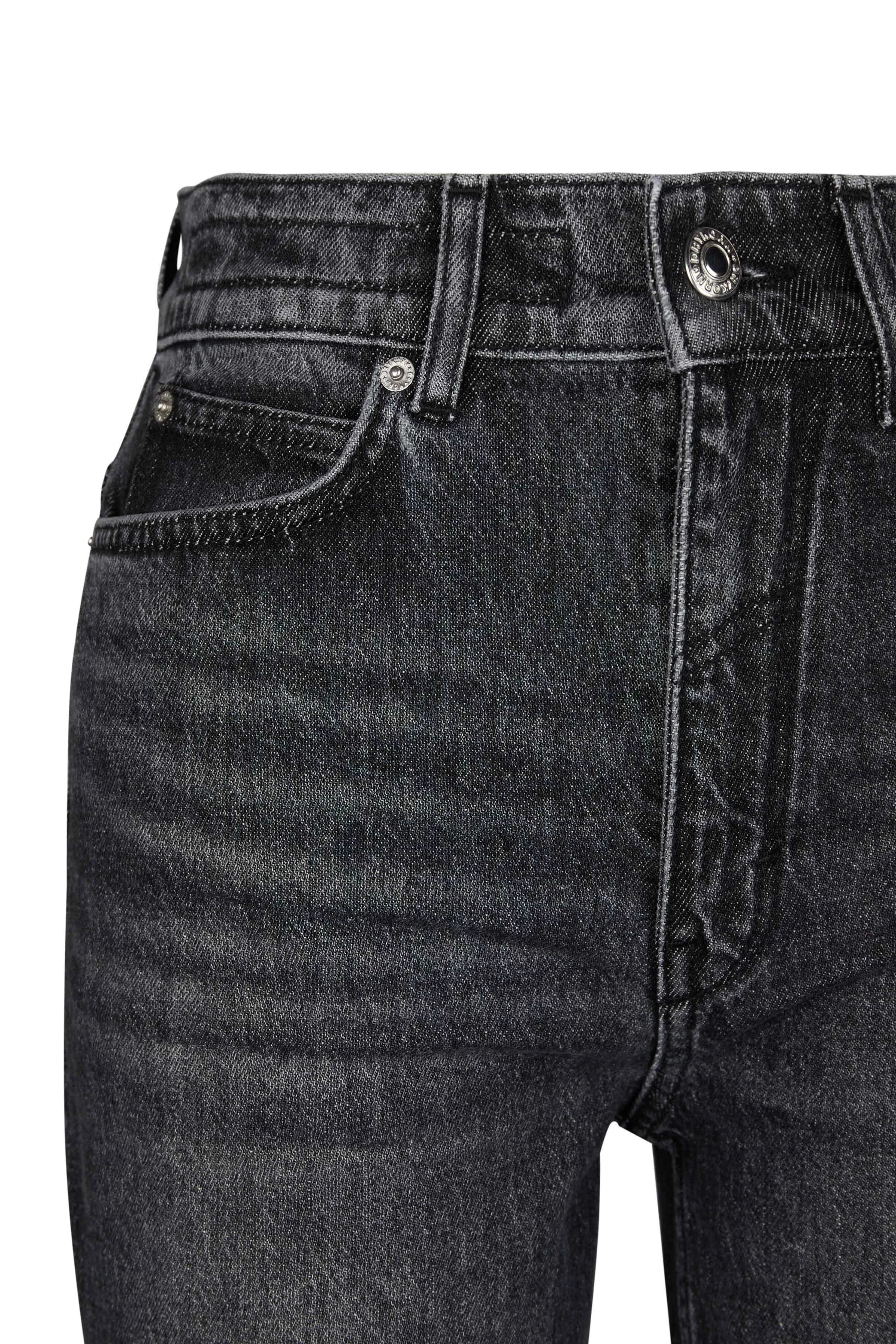 MOM_1 - Mom Jeans in Stretch-Denim - Damen - schwarz - Freisteller Detailansicht