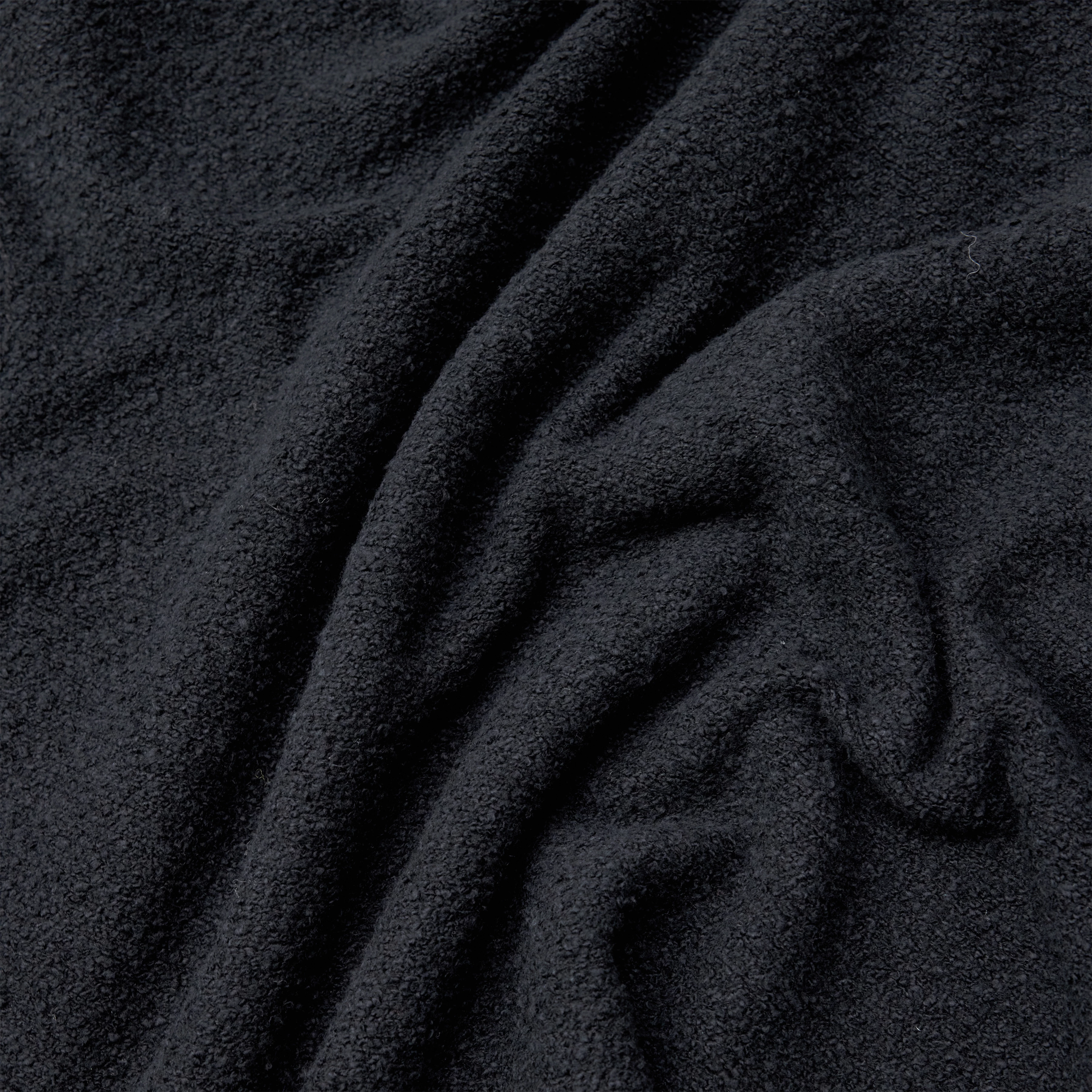 ZAYN - Stand-up collar jumper in bouclé cotton blend - men - Natural Aluminium - Materialbild (B2C)