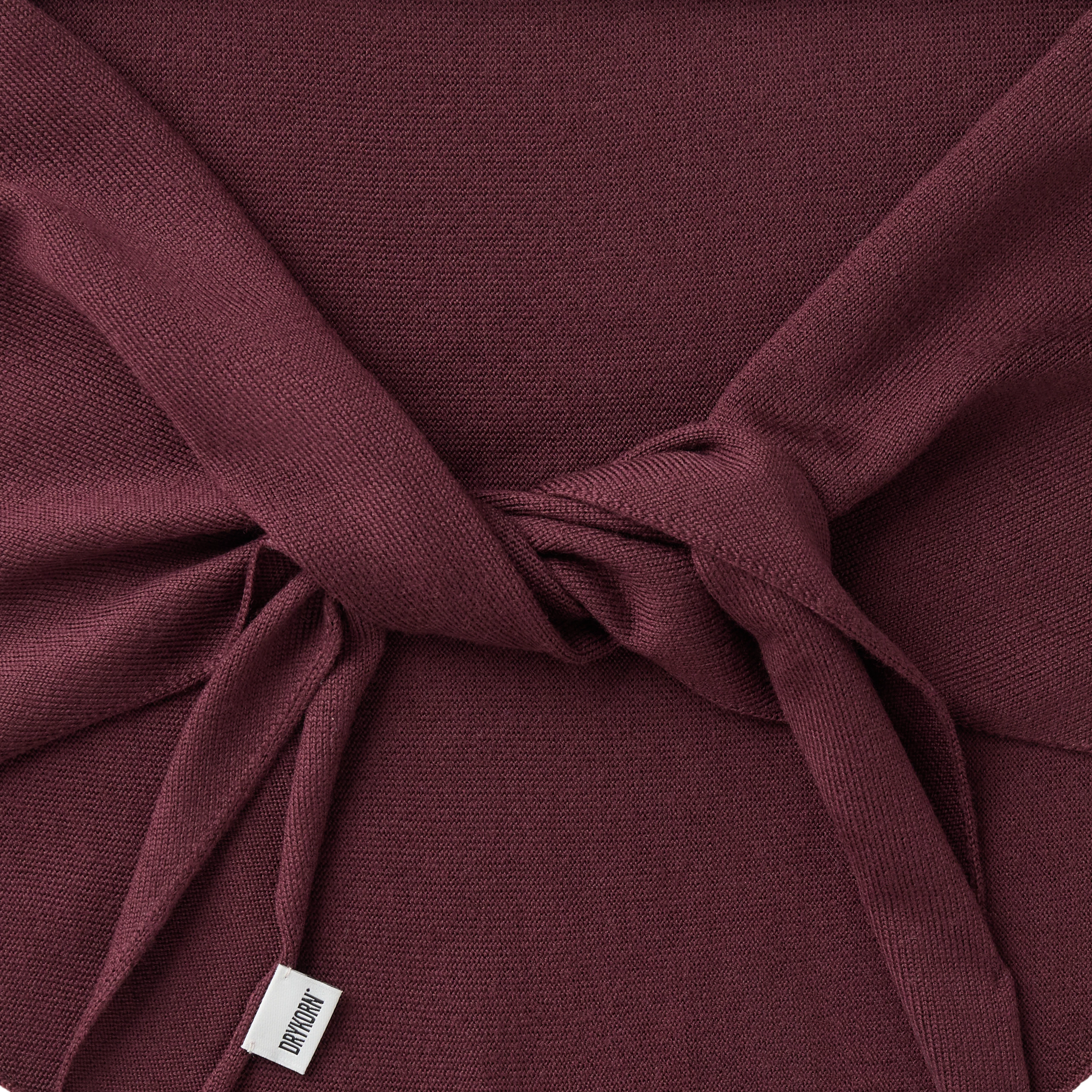 RENOIRD_S - Pure new wool triangle scarf - unisex - red - Freisteller Detailansicht