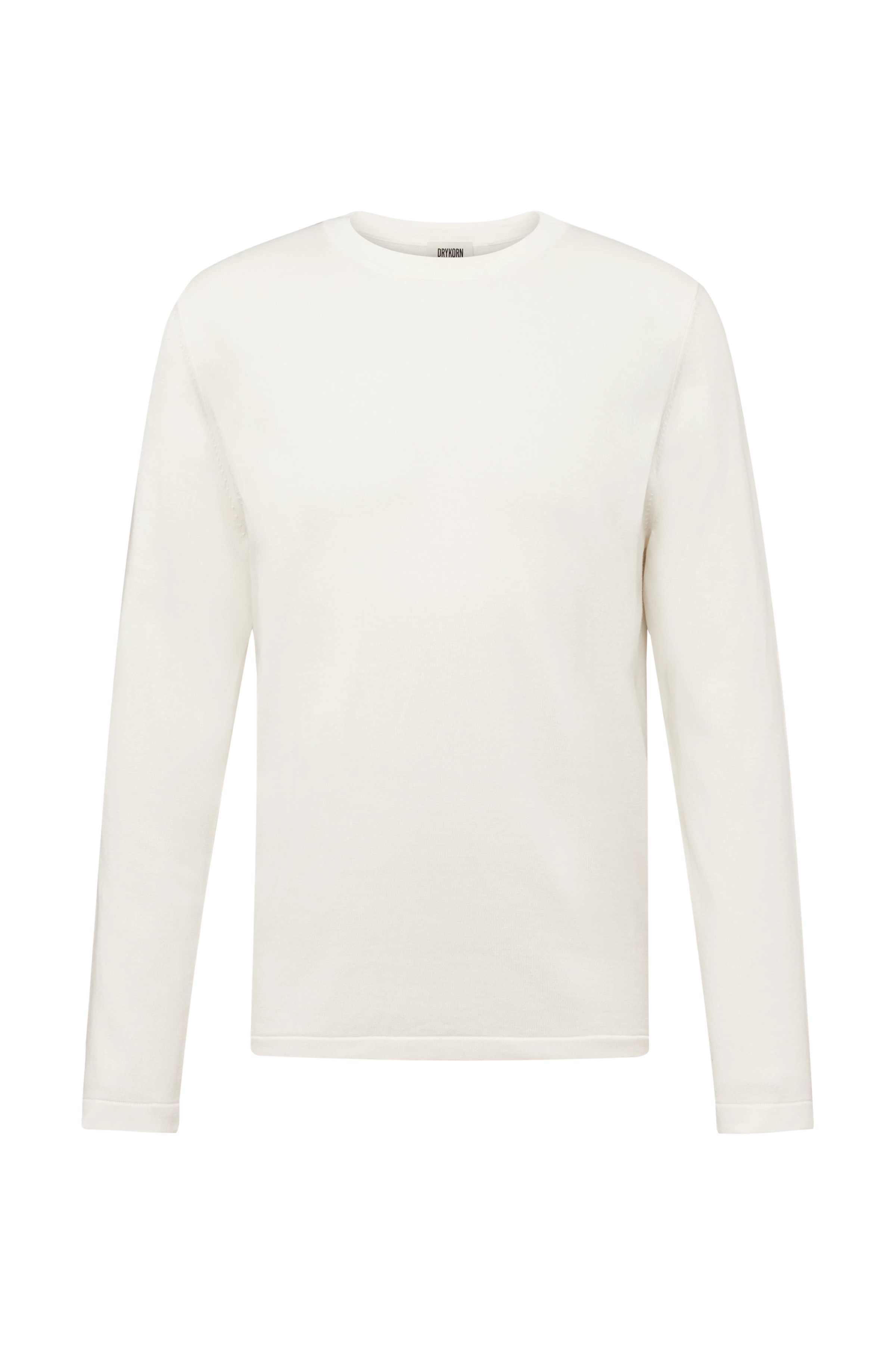 IRMINO - Long sleeve in pure cotton - men - off white - Freisteller Frontansicht