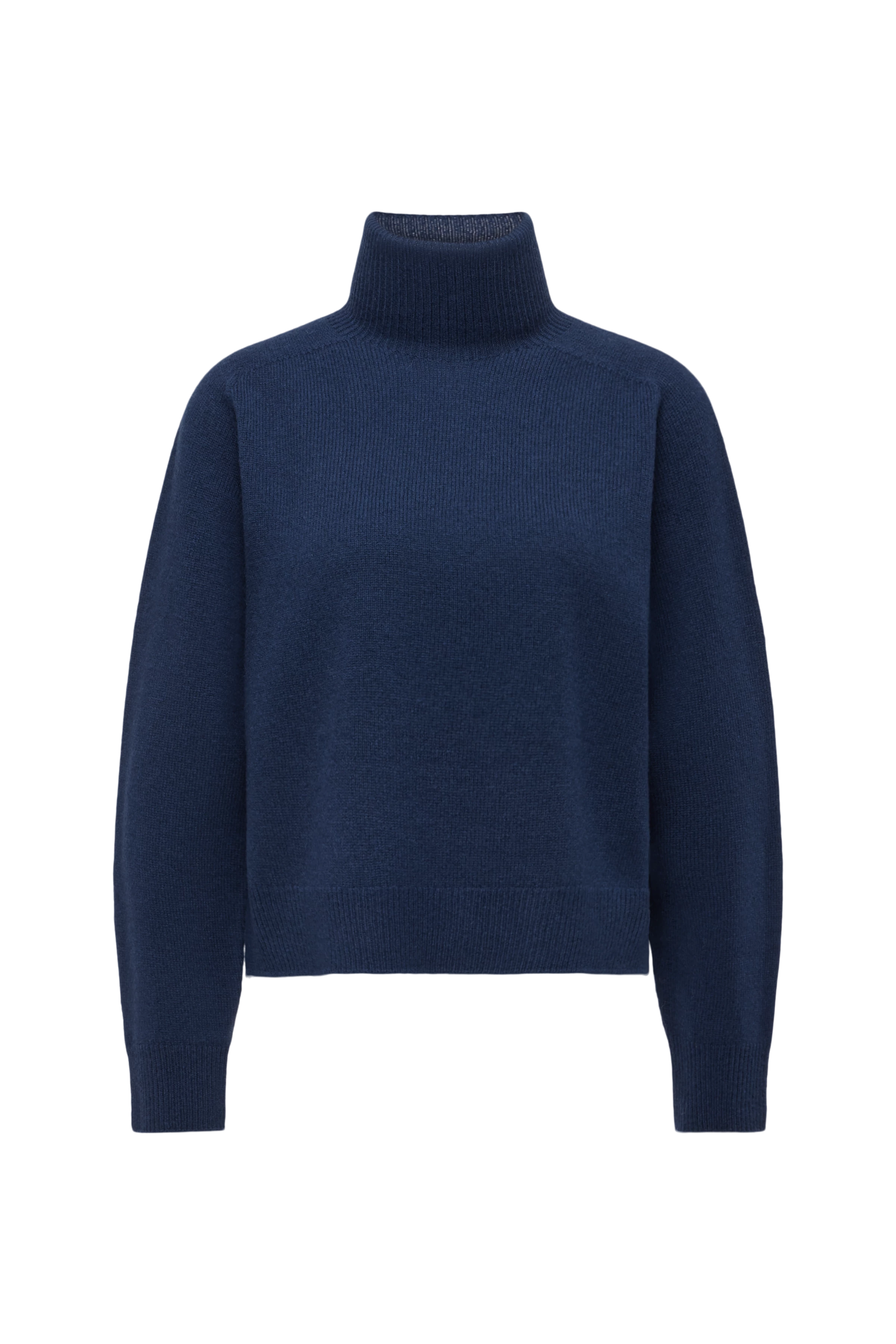 LYZIMA - Turtleneck jumper in virgin wool - women - blue - Freisteller Frontansicht