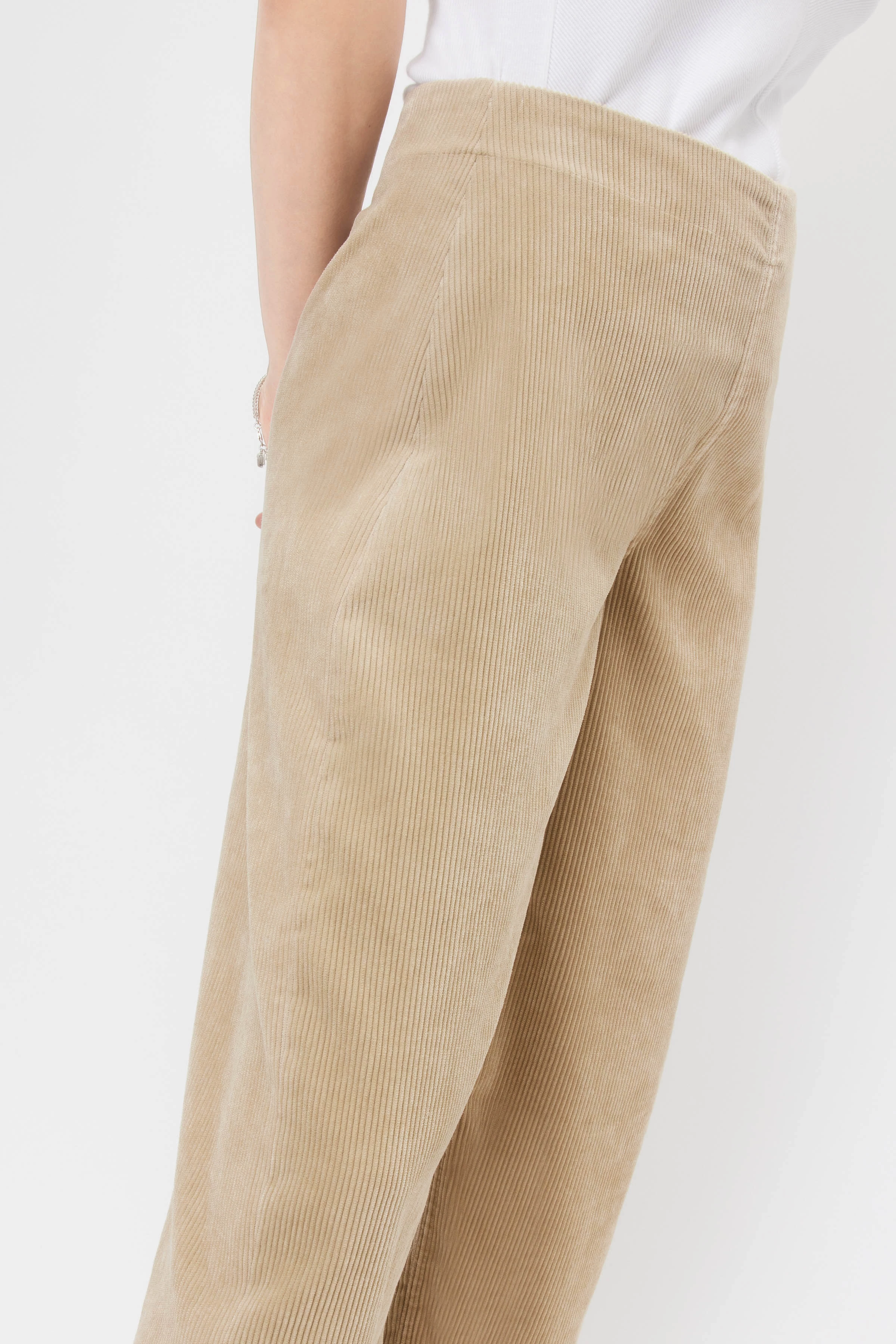 SEAL - Cord Hose mit Barrel Leg - Damen - braun - Seitenansicht