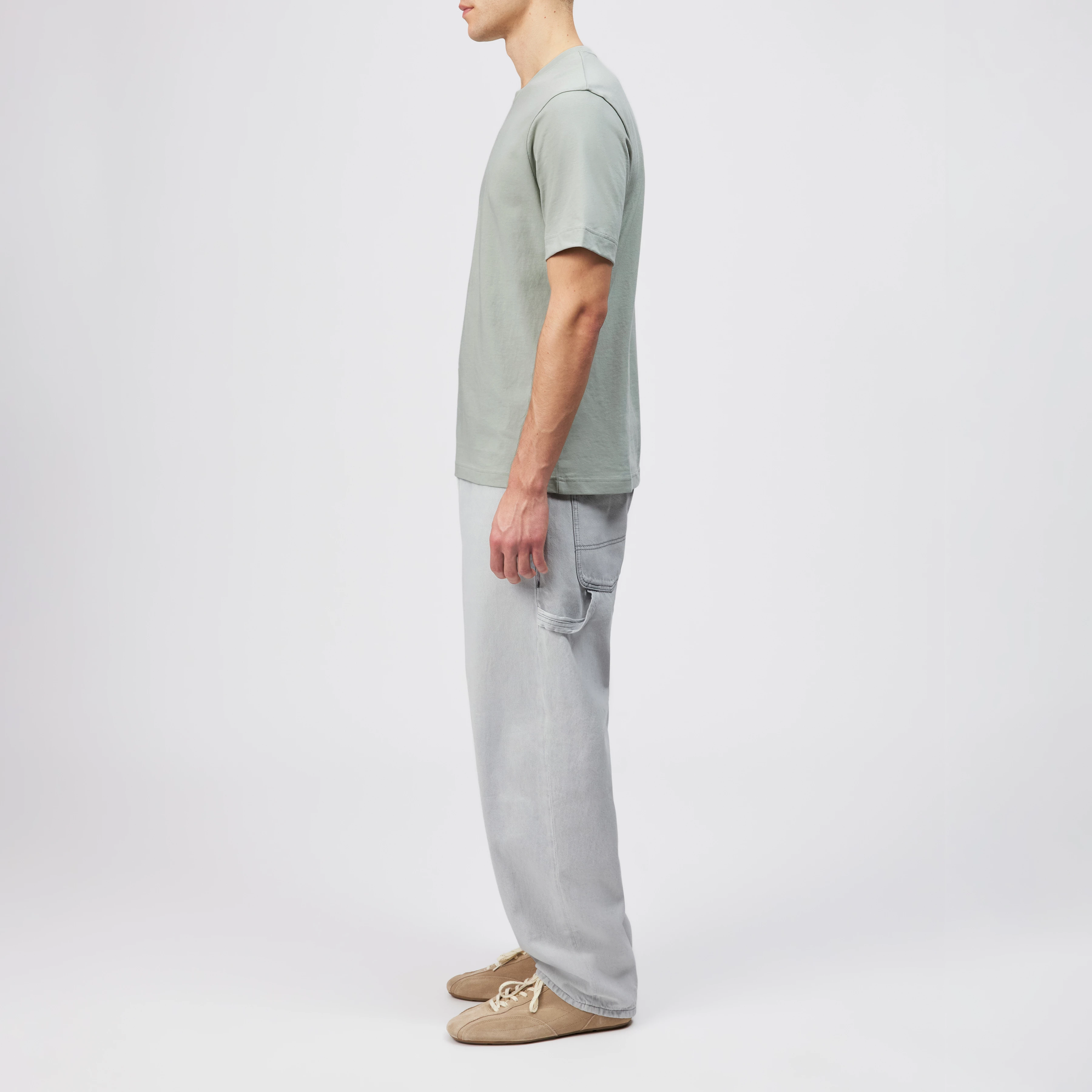 RAPHAEL - T-Shirt in reiner Baumwolle - Herren - grün - Seitenansicht