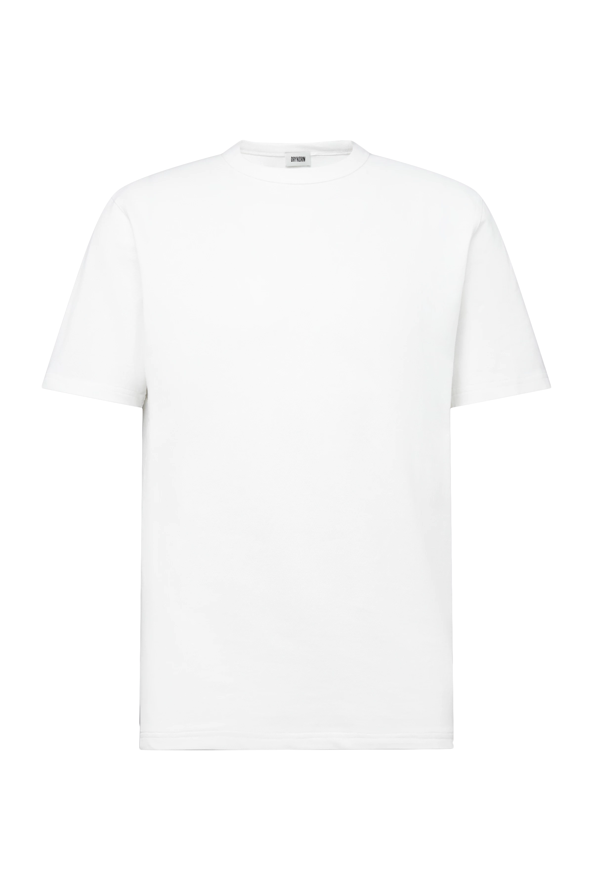 JULIENO - Slim Fit T-shirt in lightweight cotton jersey - men - white - Freisteller Frontansicht