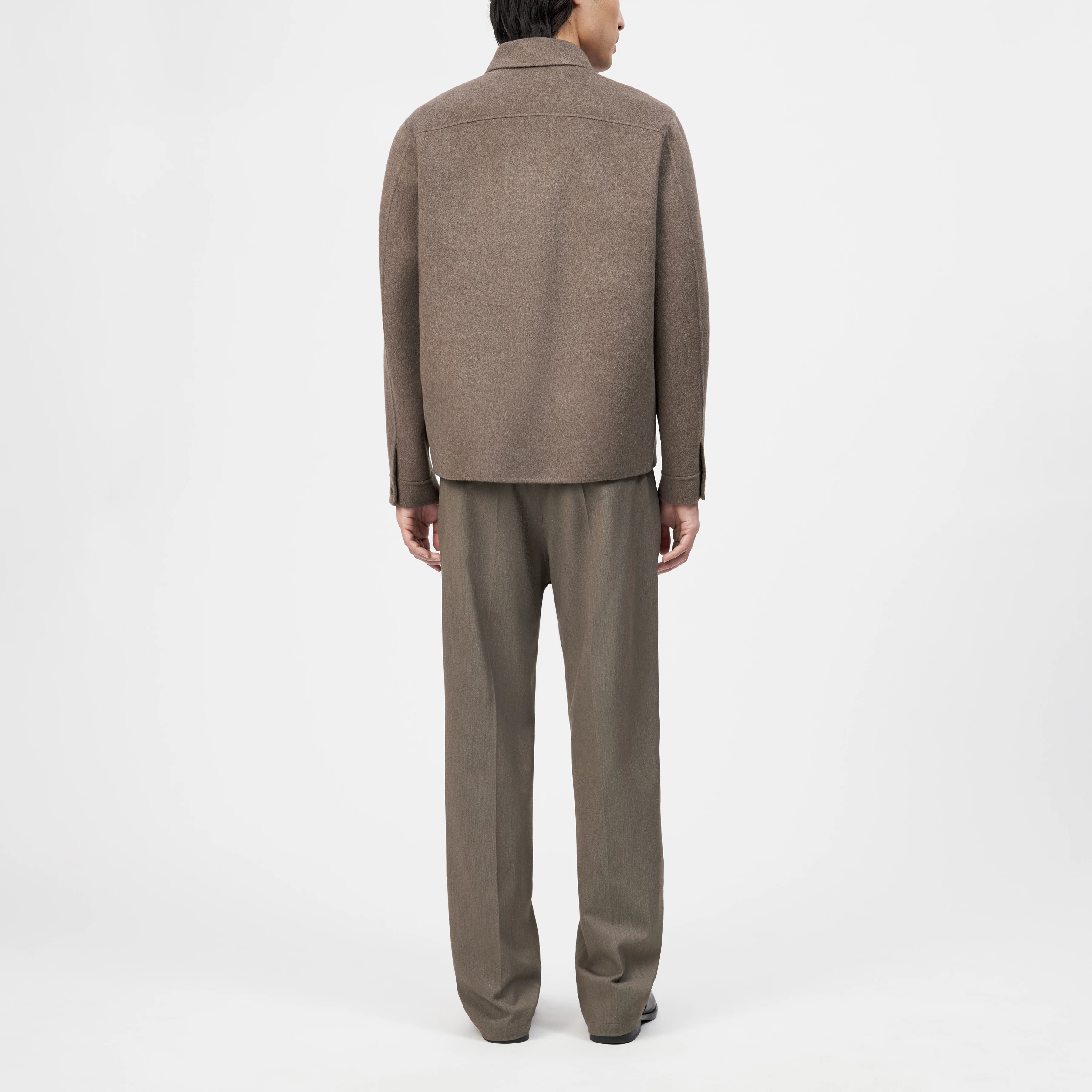 JERSON - Jacke in Woll-Doubleface - Herren - braun - Rückansicht