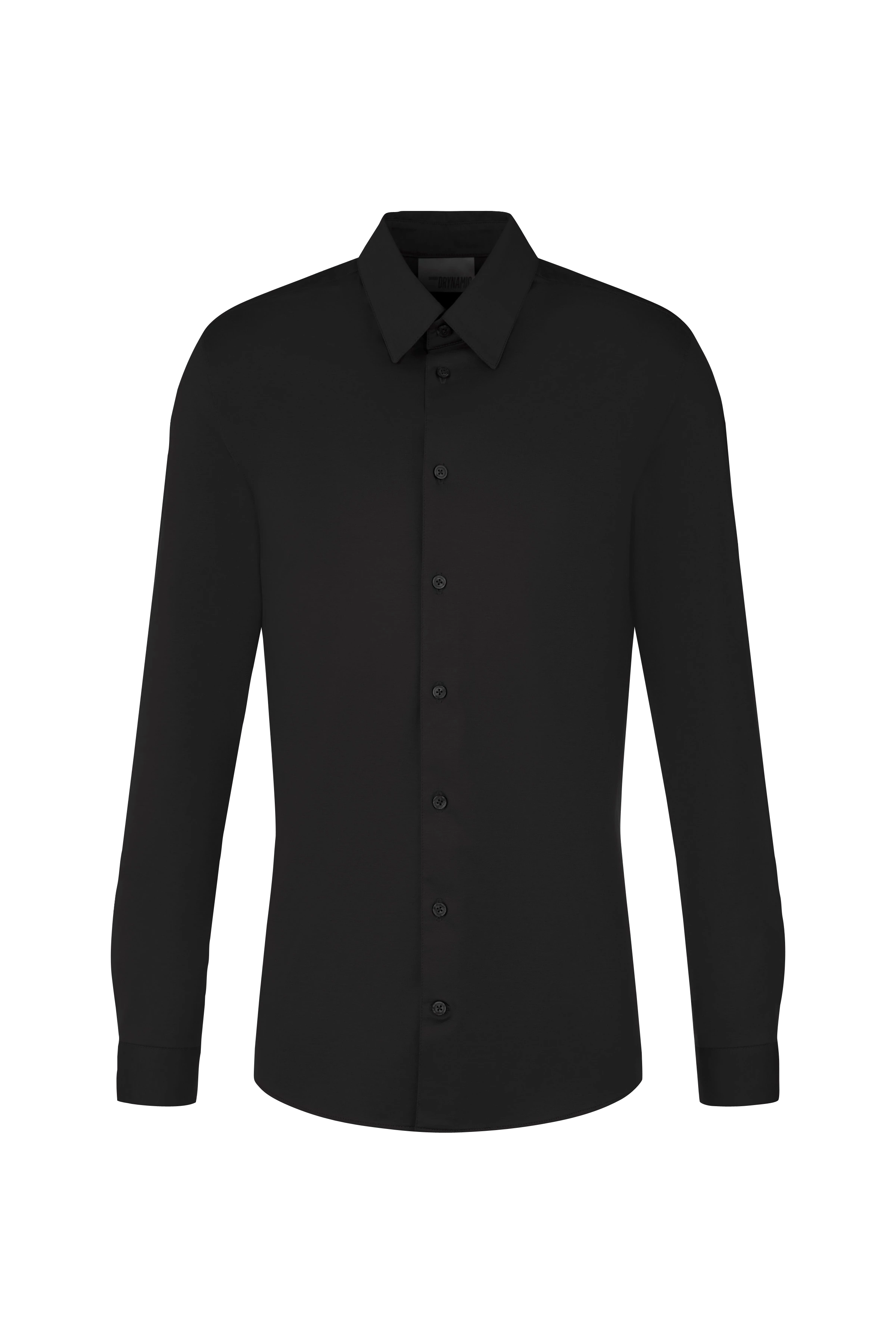 ZED - Classic tight-fit shirt in stretchy jersey - men - Natural Aluminium - Freisteller Frontansicht