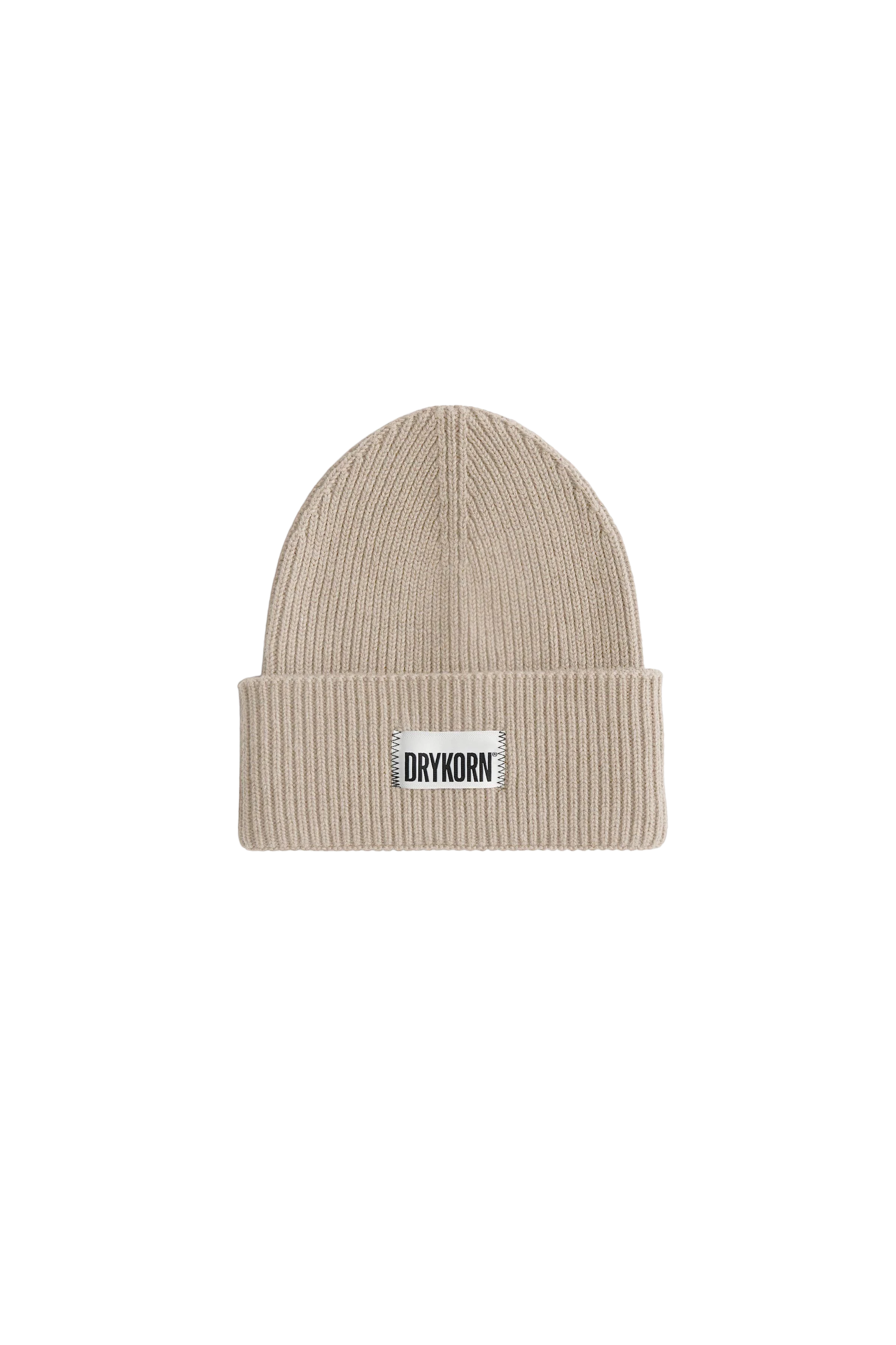 LOAH - Knitted beanie made of blended cotton - unisex - brown - Freisteller Frontansicht