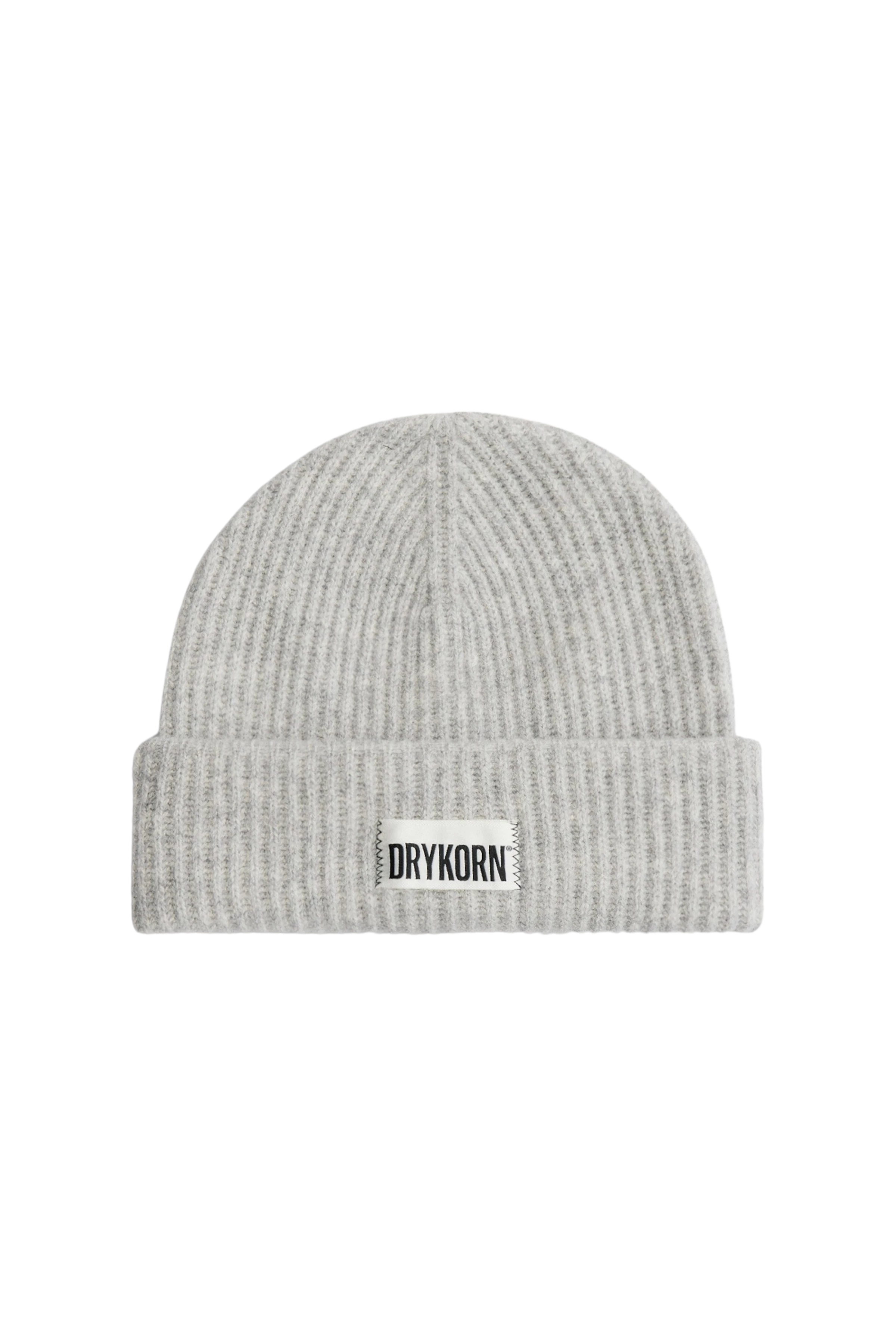 NEREA - Beanie in pure new wool - unisex - grey - Freisteller Frontansicht