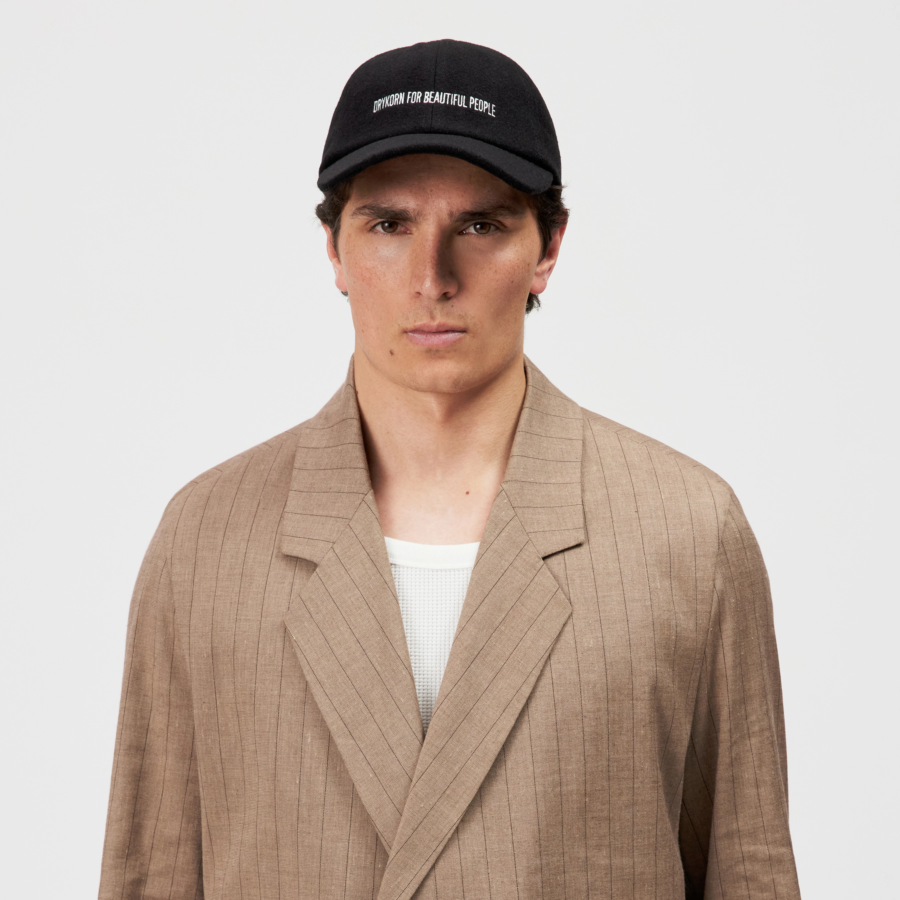 JESPER - Cap in Woll-Mix - Unisex - schwarz - Rückansicht