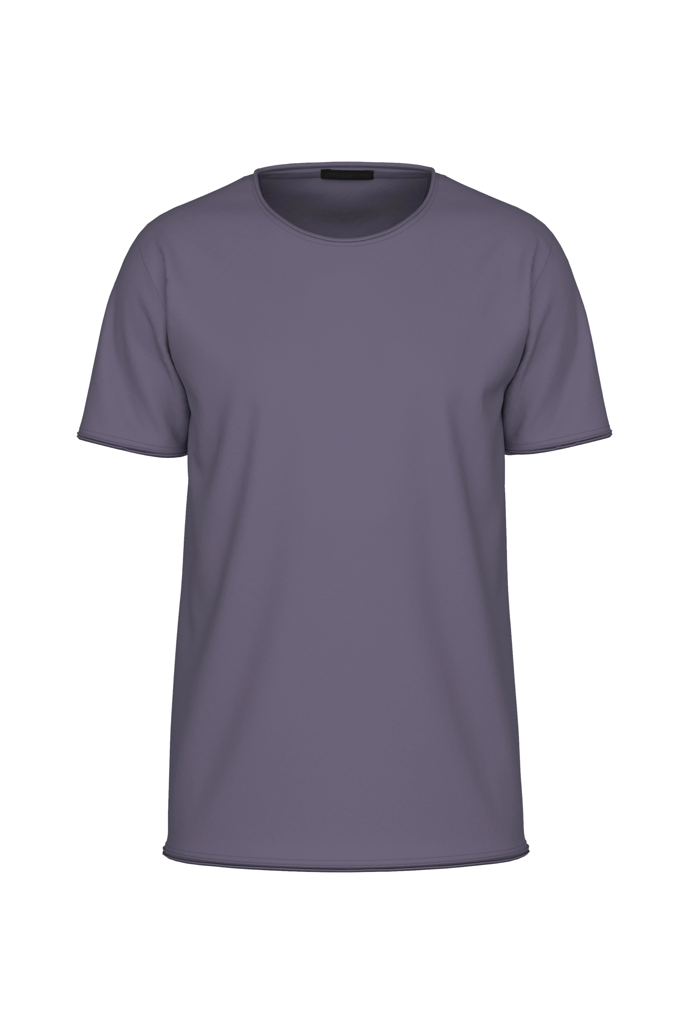 KENDRICK - Loose cotton T-shirt - men - purple - Freisteller Frontansicht