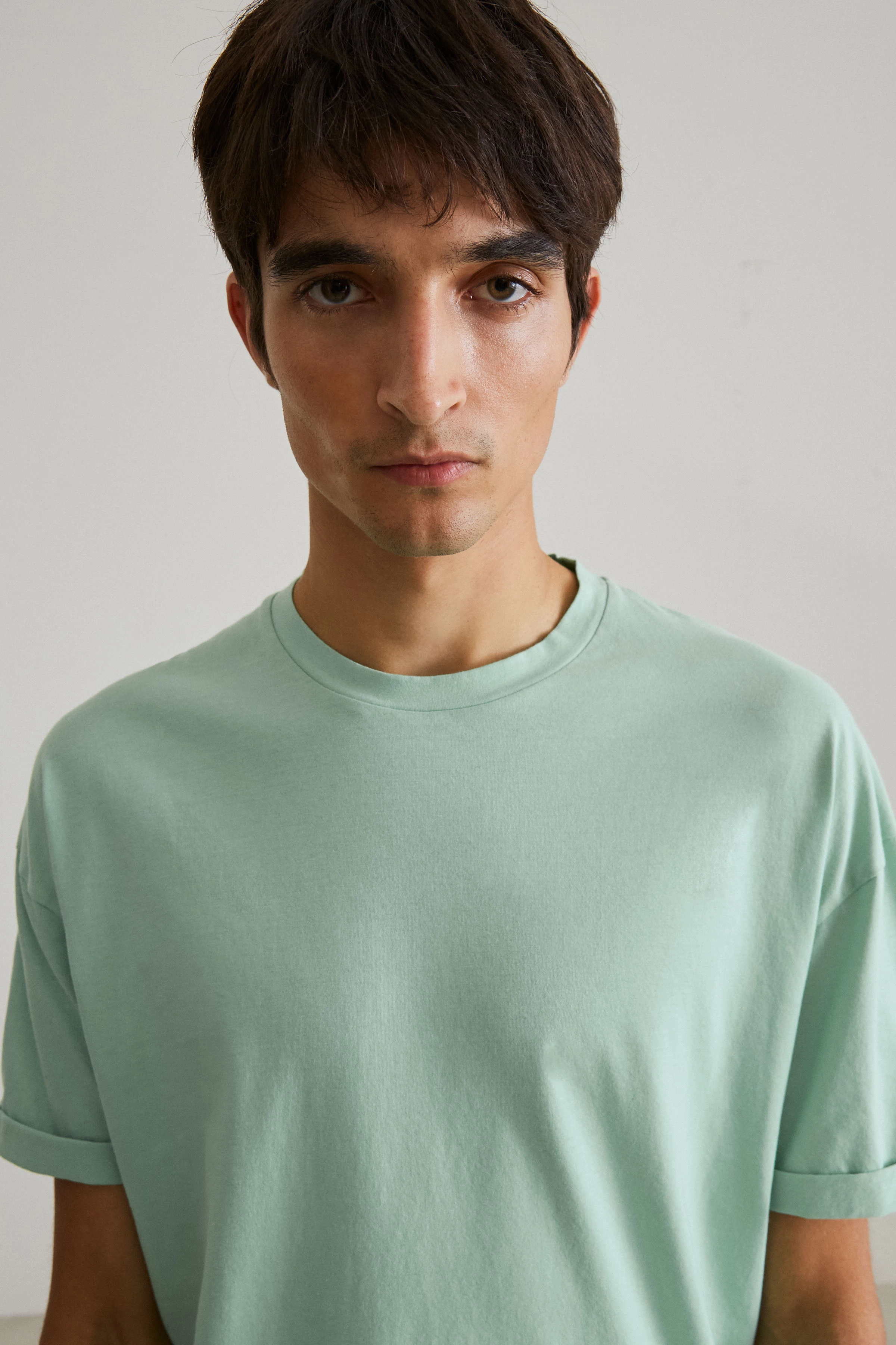 THILO - T-shirt in pure cotton - men - green - Seitenansicht