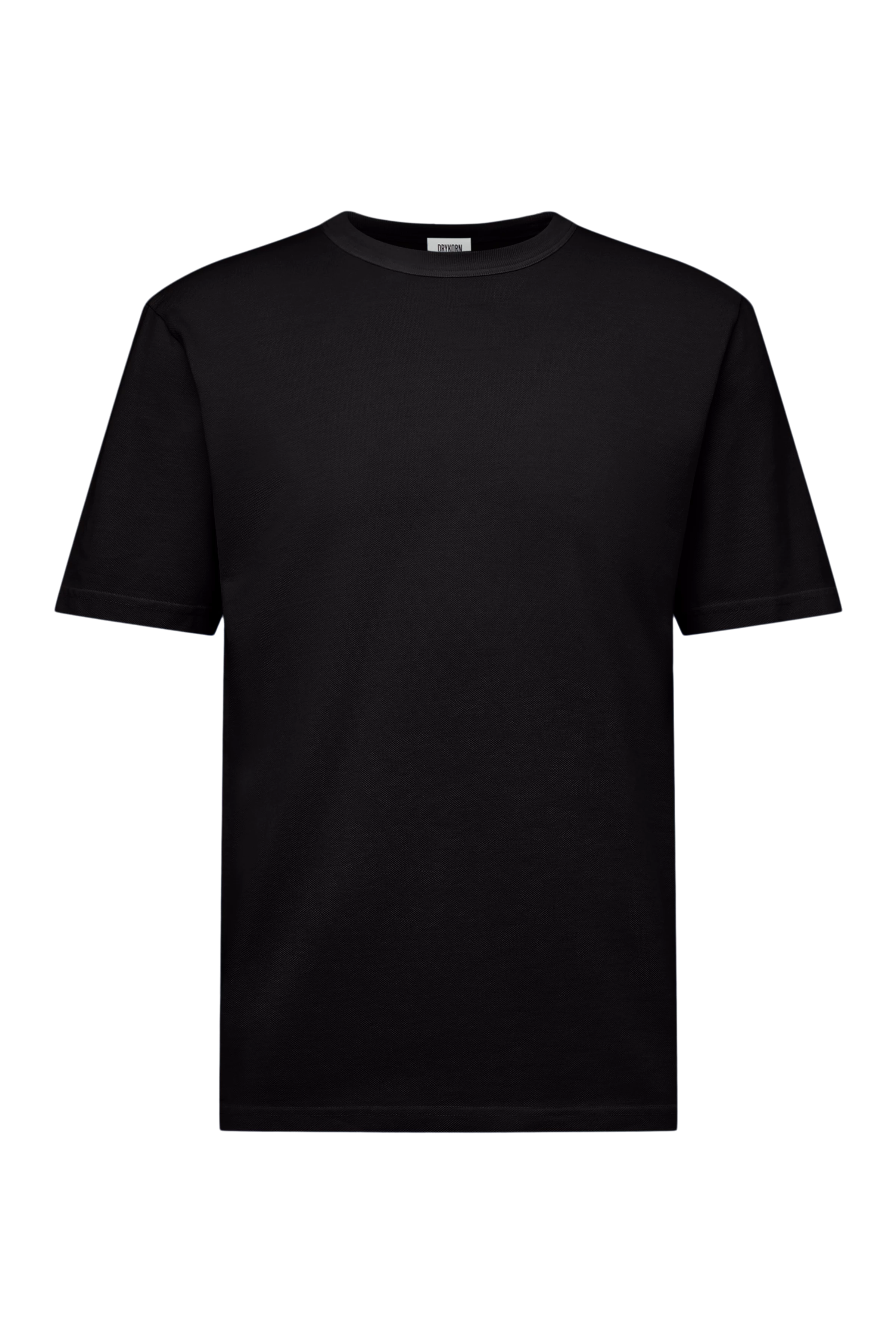 JULIENO - Slim Fit T-shirt in lightweight cotton jersey - men - black - Freisteller Frontansicht