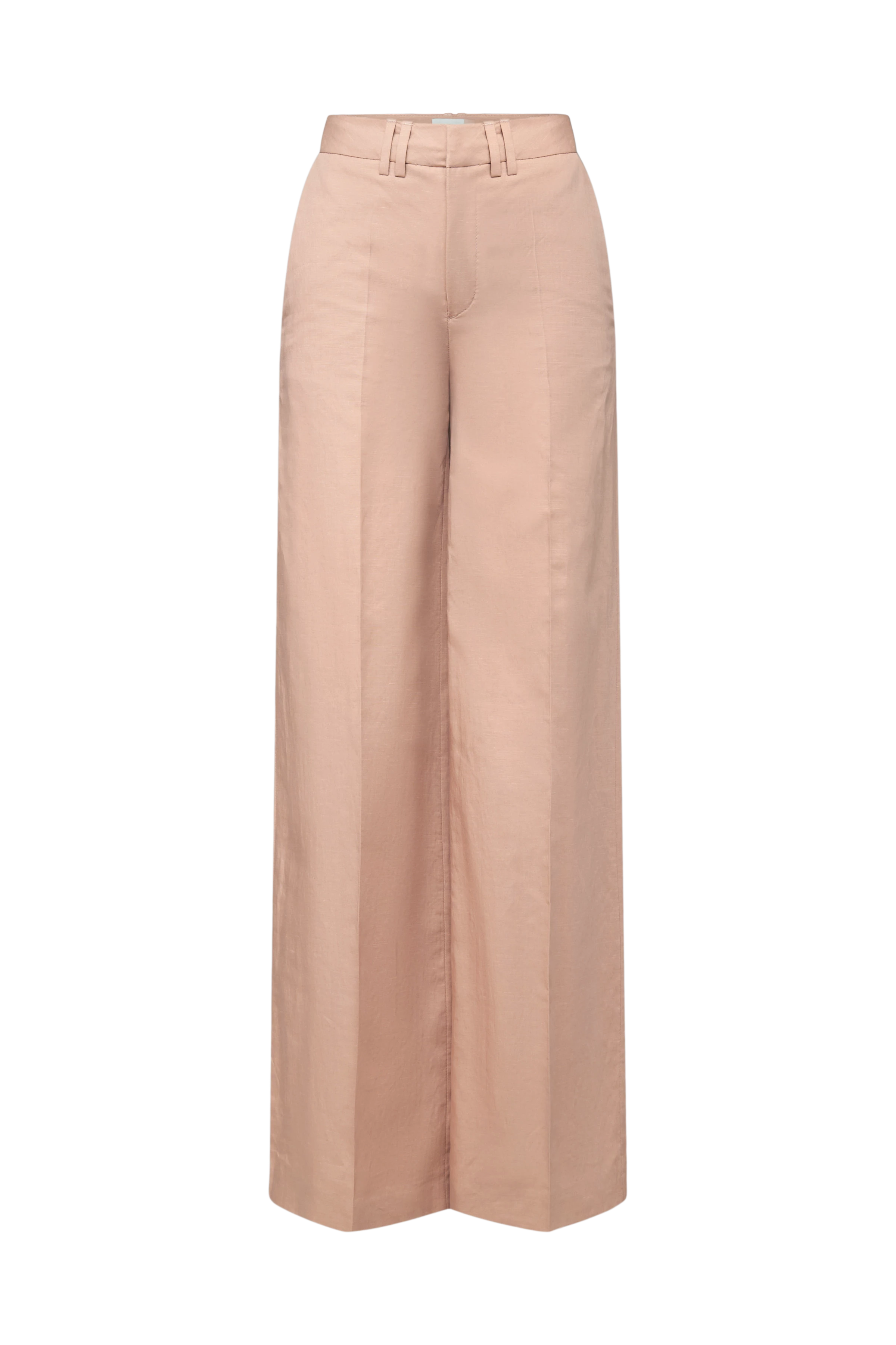 AQUITE - Linen-blend Marlene trousers - women - orange - Freisteller Frontansicht