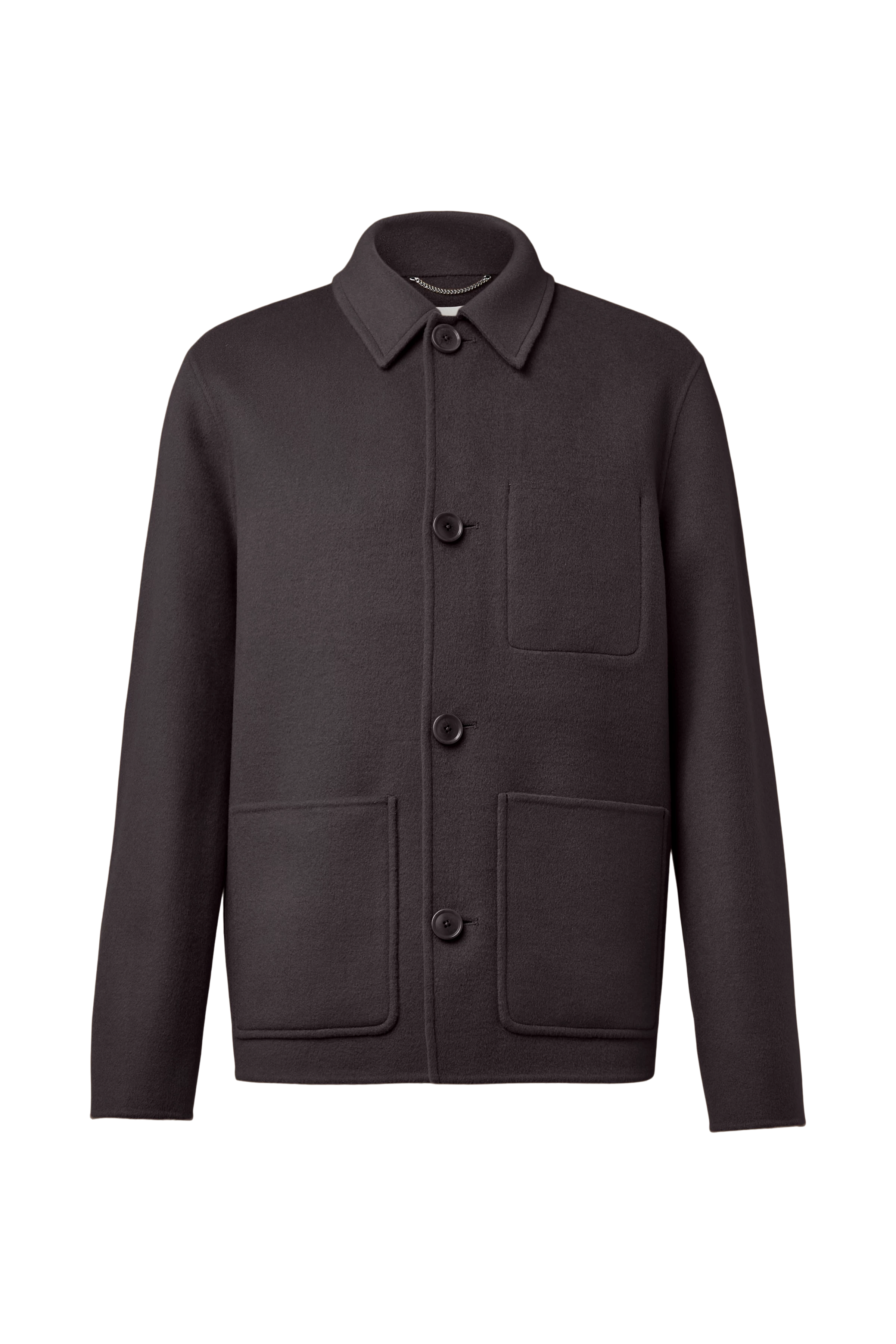 MAKONA - Wool-blend jacket - men - brown - Freisteller Frontansicht
