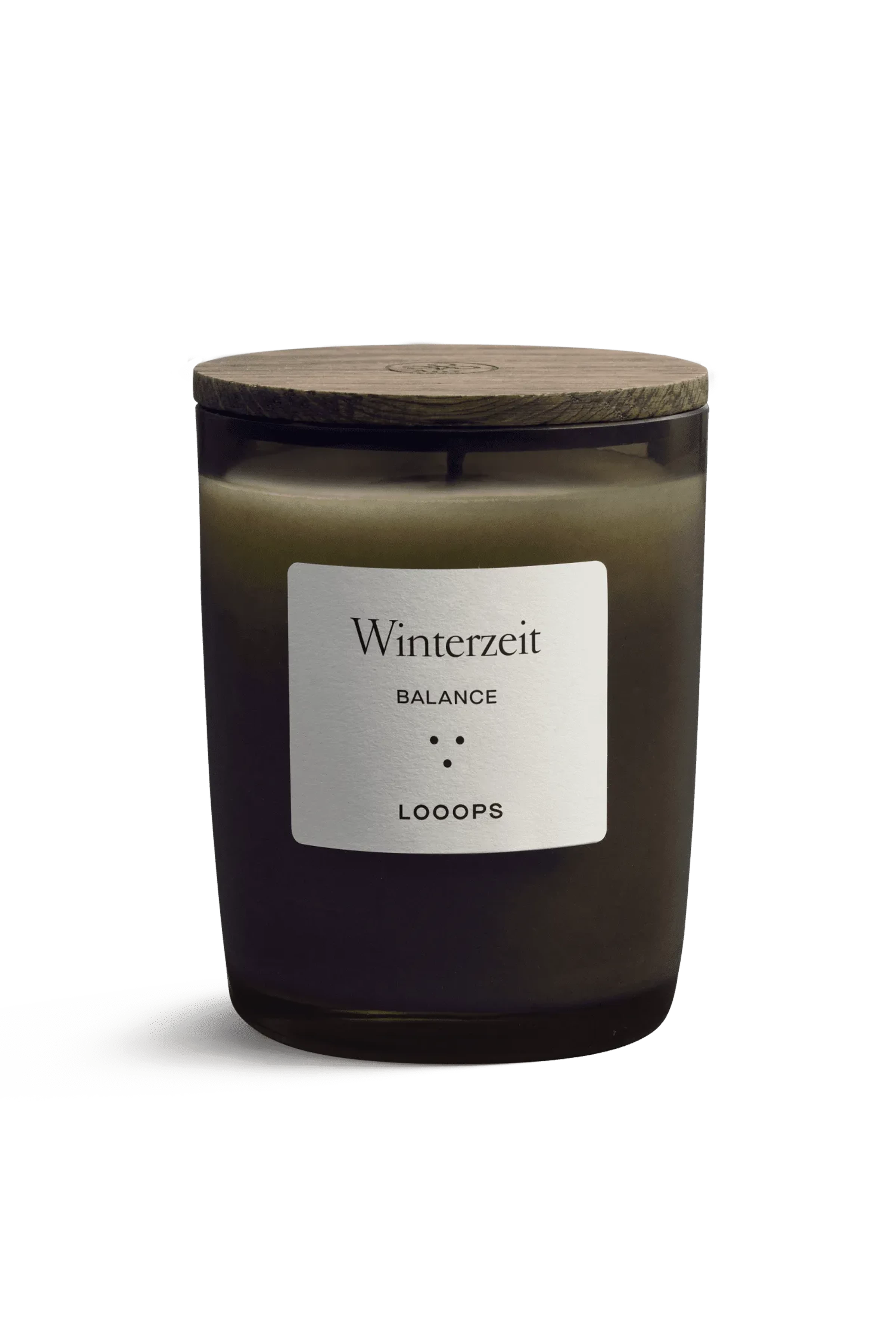 WINTERZEIT_KERZE - Kleine WINTERZEIT Duftkerze von LOOOPS - Unisex - braun - Freisteller Frontansicht