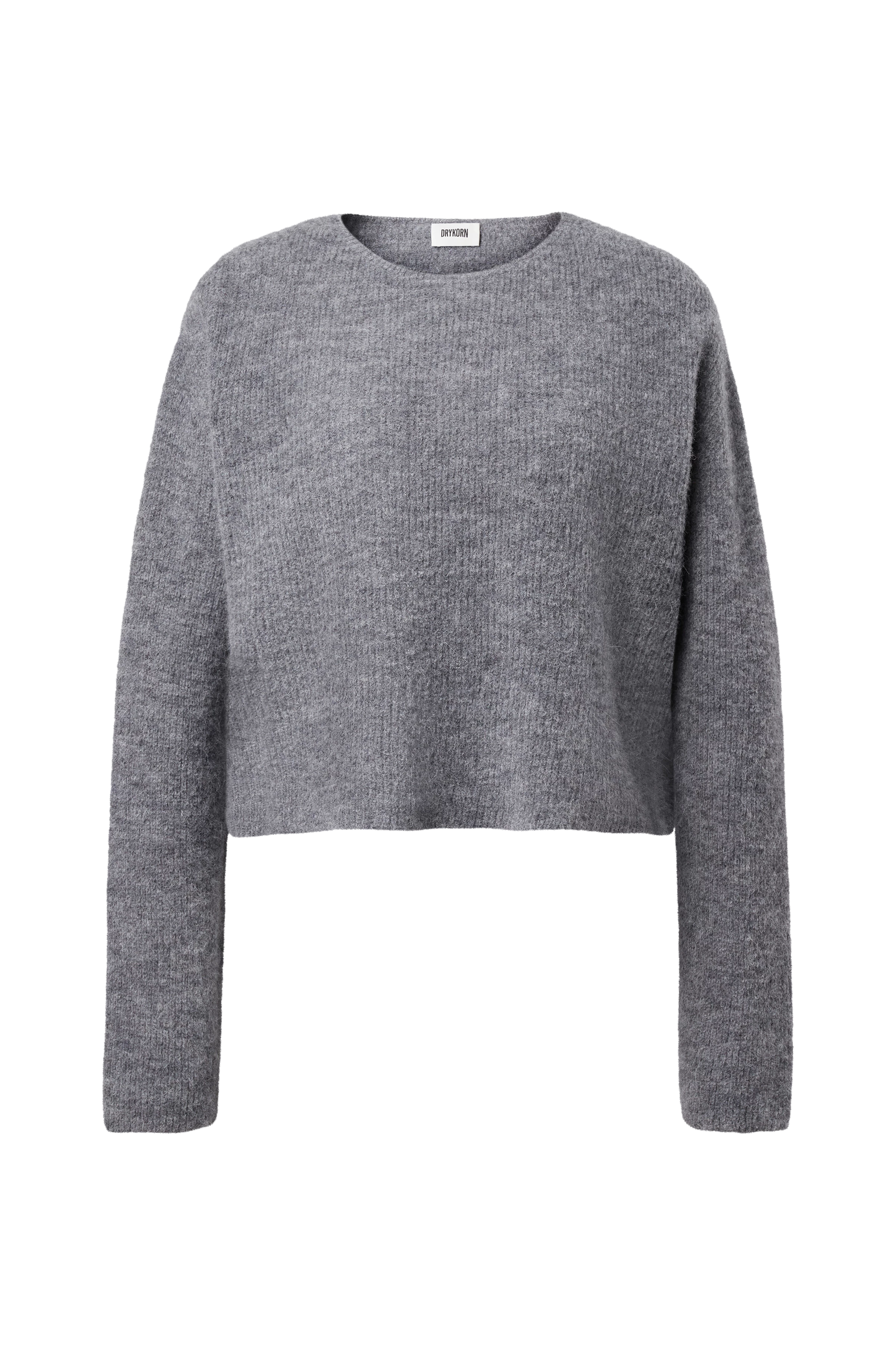 IMENY - Short Suri Alpaca blend jumper - women - grey - Freisteller Frontansicht